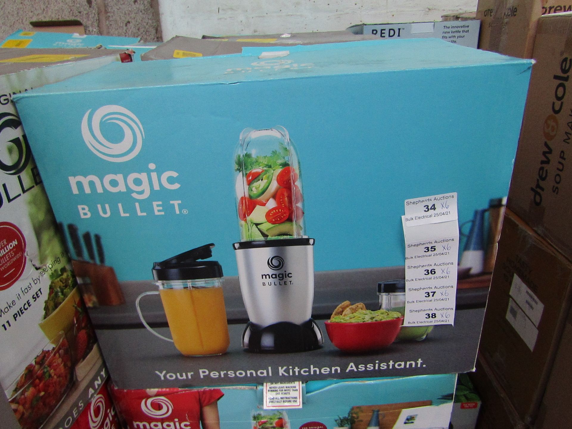 | 6X | THE MAGIC BULLET BLENDER | UNCHECKED AND BOXED | NO ONLINE RESALE | SKU C5060191467360 |