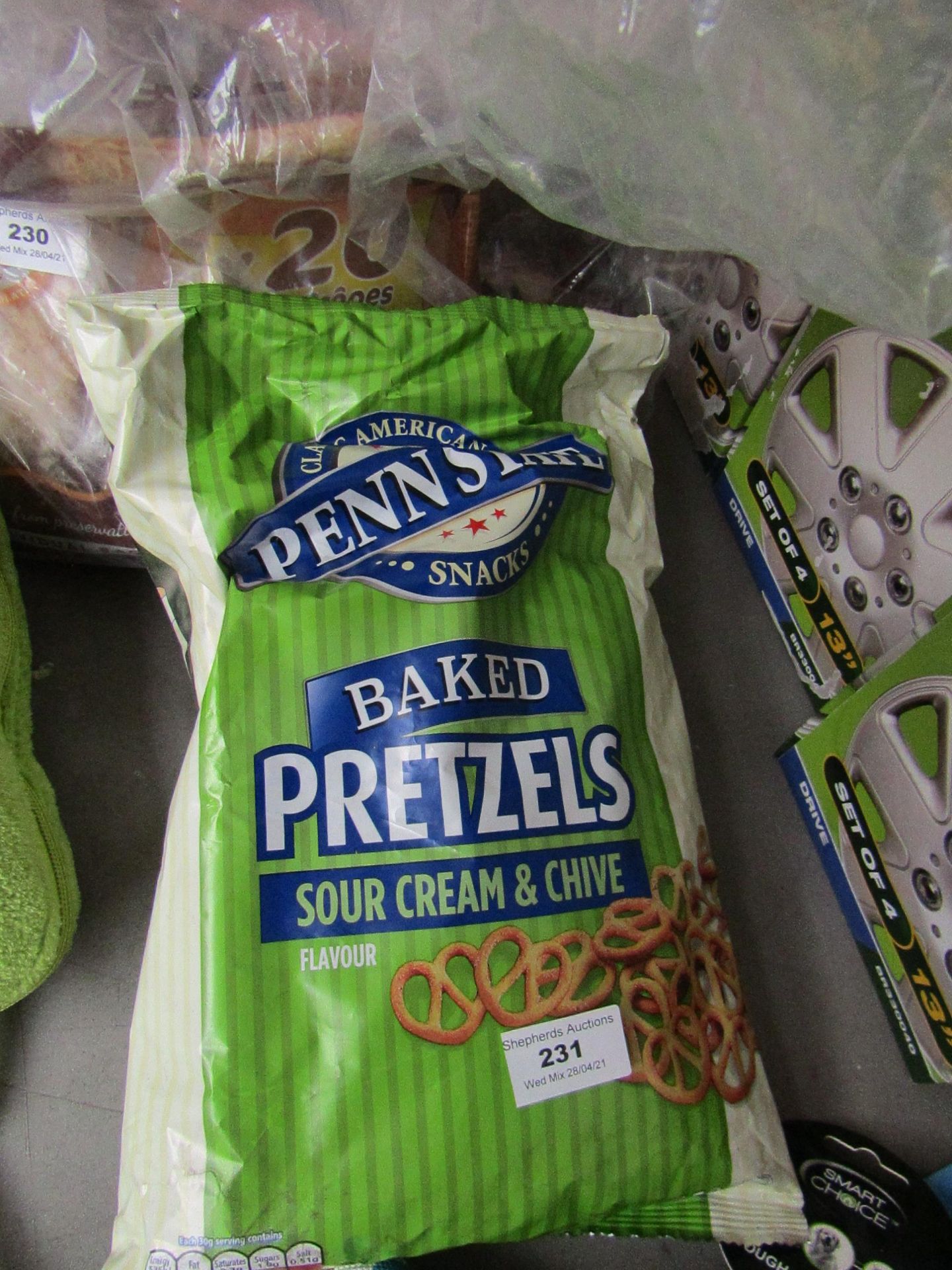Pennstate - Baked Sour Cream & Chive Pretzels - BBD 09/21. - Unused & Packaged.