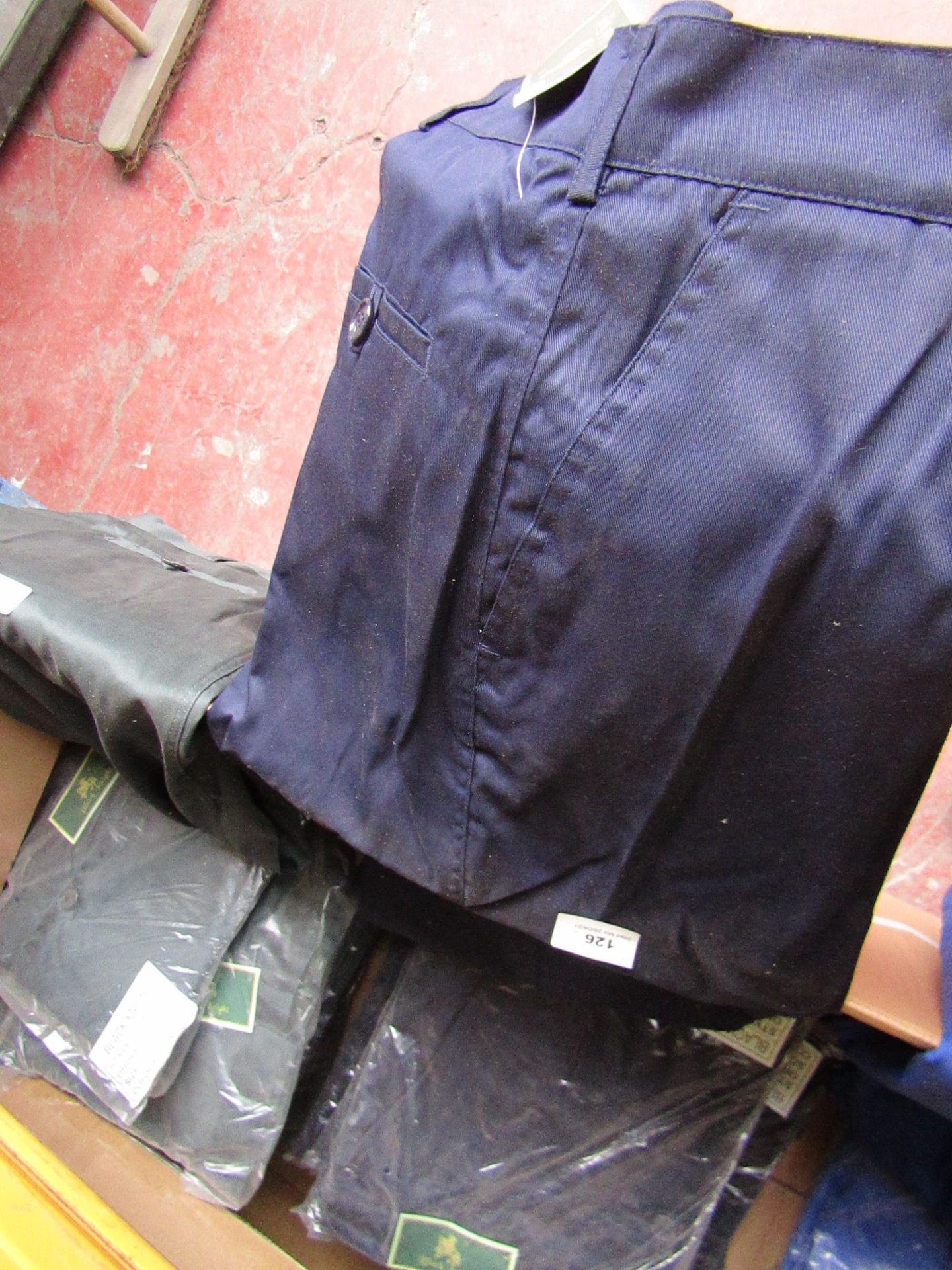 2x Black Knight - Work trousers - Navy - Size 42 - New & Packaged.