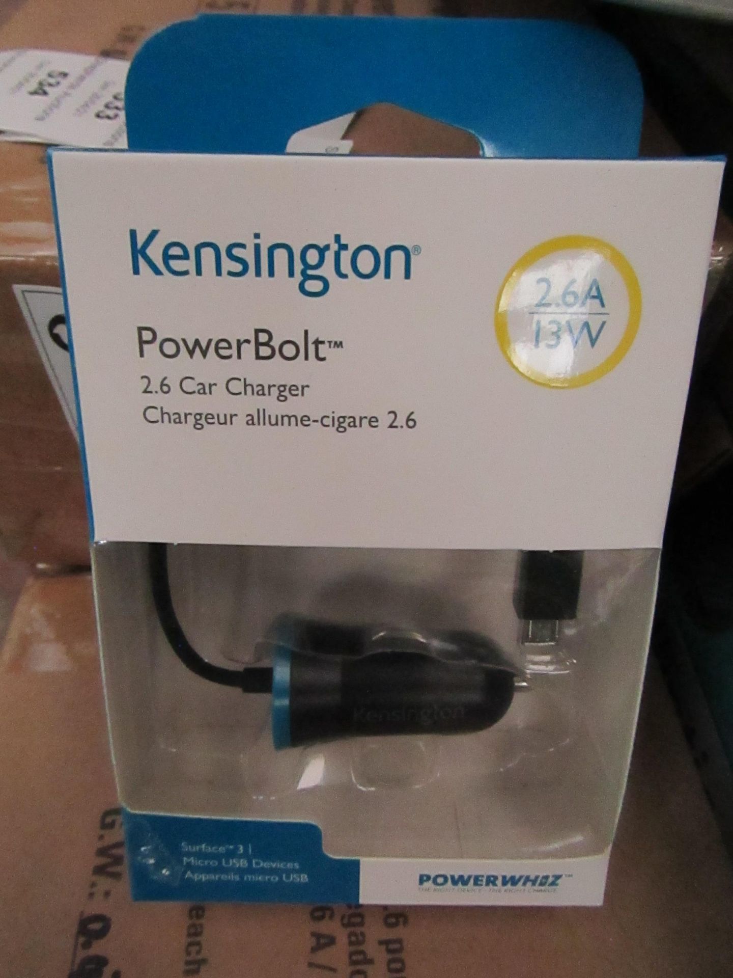 5x Kensington PowerBolt 2.4 Car Charger (made for iPod, iPhone & iPad) - New & Boxed.