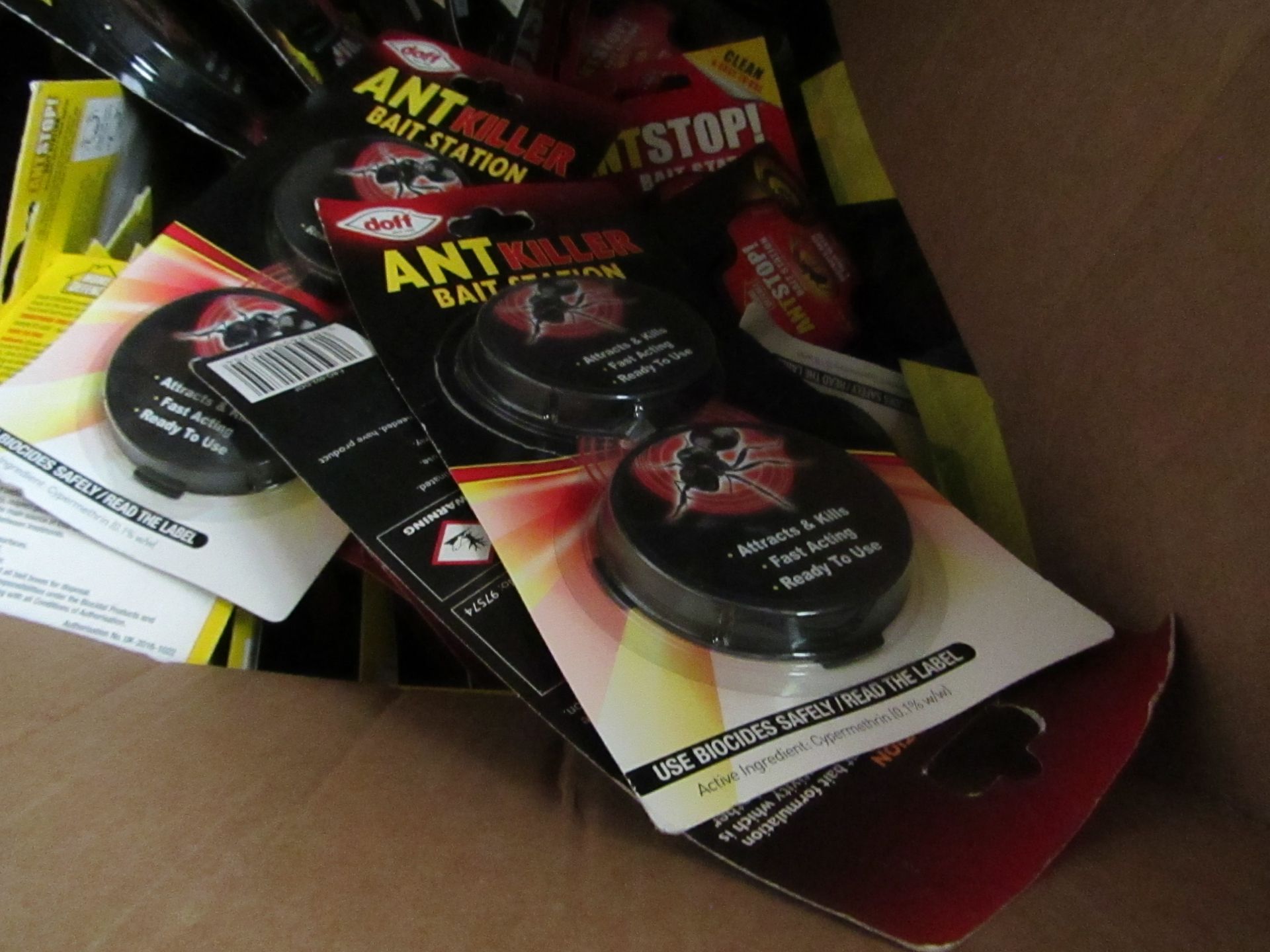 10x Doff Ant killer bait station, new and packaged.