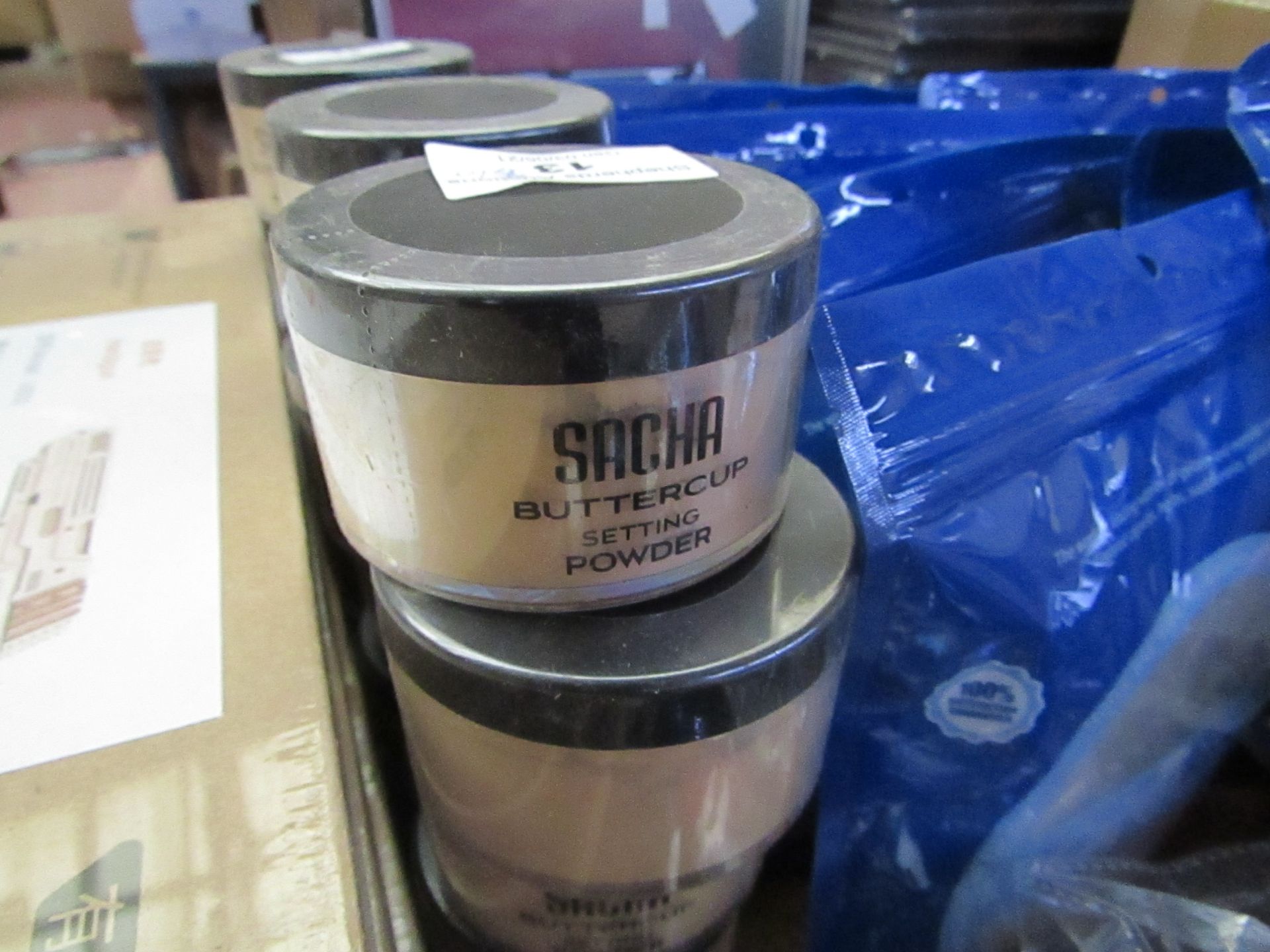 9 x 35g per pot of Sacha Buttercup Setting Powder new & sealed