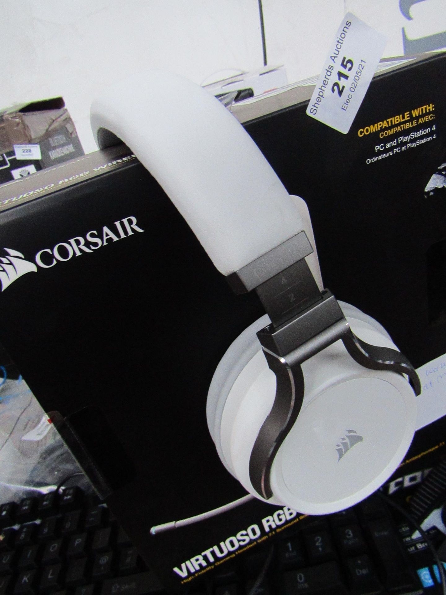 Corsair RGB Wireless Headset with mic - Tested for Sound but not Tested mic & Mic.