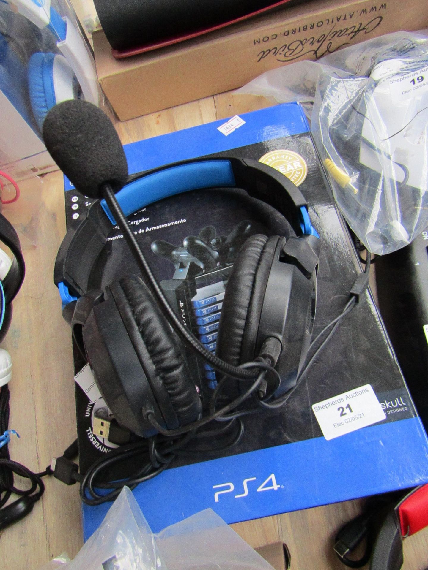 PS4 Charging Storage Tower, Unchecked and Boxed + Turtle Beach Gaming Headset, Tested Working for