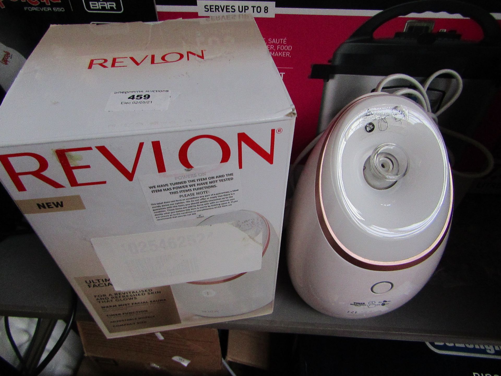 Revlon Ultimate Glow Facial Steamer | Item has been Tested and has Power, but we Haven't Tested its'