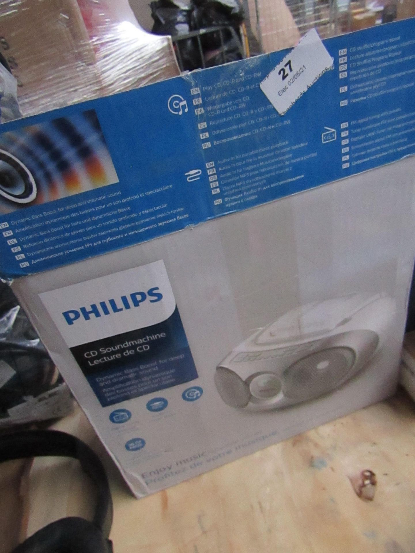 Philips CD Soundmachine, Unchecked & Boxed.