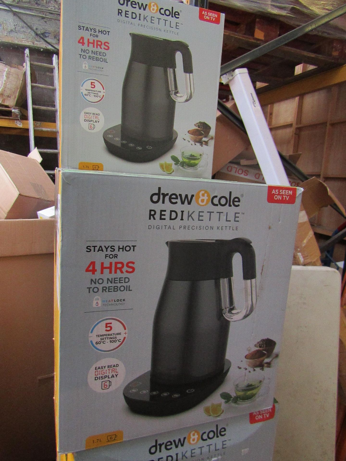 | 1X | 1.7LTR REDI KETTLE IN CHARCOAL | REFURBISHED AND BOXED | NO ONLINE RESALE ALLOWED | SKU - |