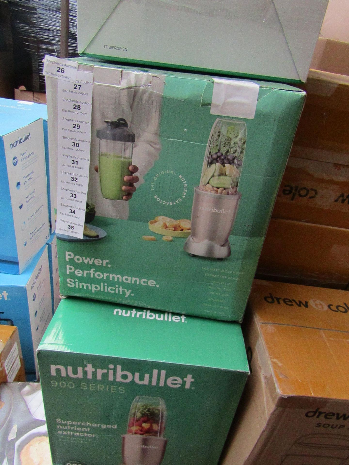 | 1X | NUTRI BULLET 900 SERIES | REFURBISHED AND BOXED | NO ONLINE RESALE ALLOWED | SKU - | RRP £