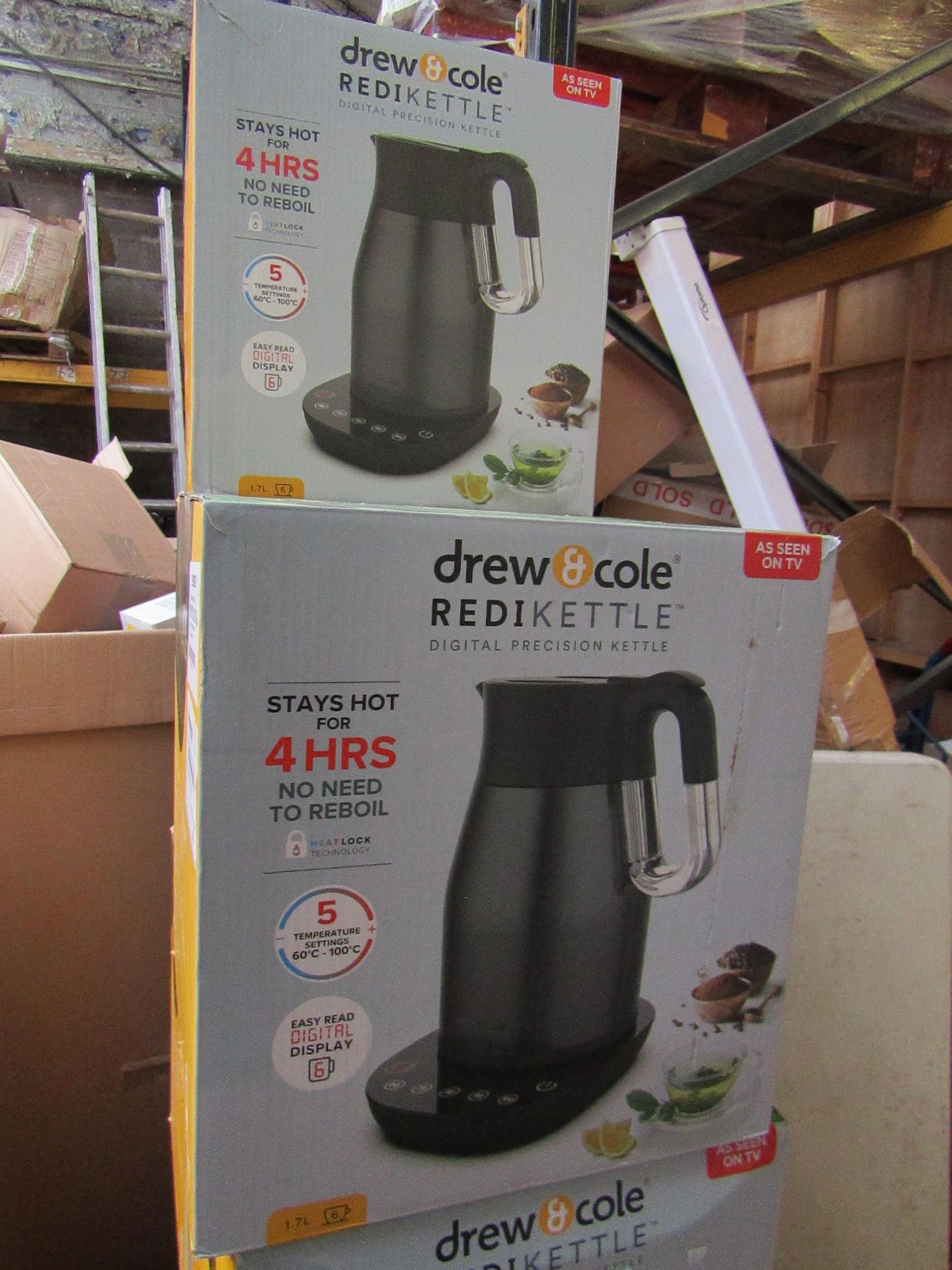 | 1X | 1.7LTR REDI KETTLE IN CHARCOAL | REFURBISHED AND BOXED | NO ONLINE RESALE ALLOWED | SKU - |