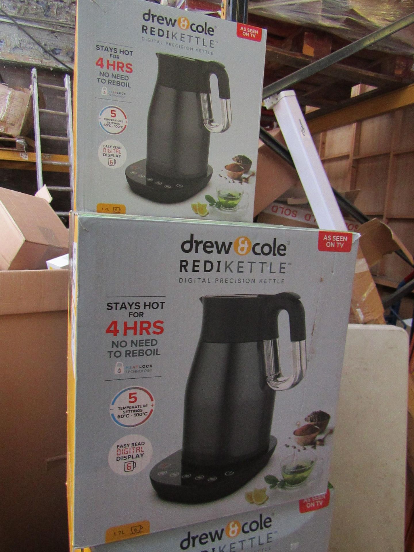 | 1X | 1.7LTR REDI KETTLE IN CHARCOAL | REFURBISHED AND BOXED | NO ONLINE RESALE ALLOWED | SKU - |