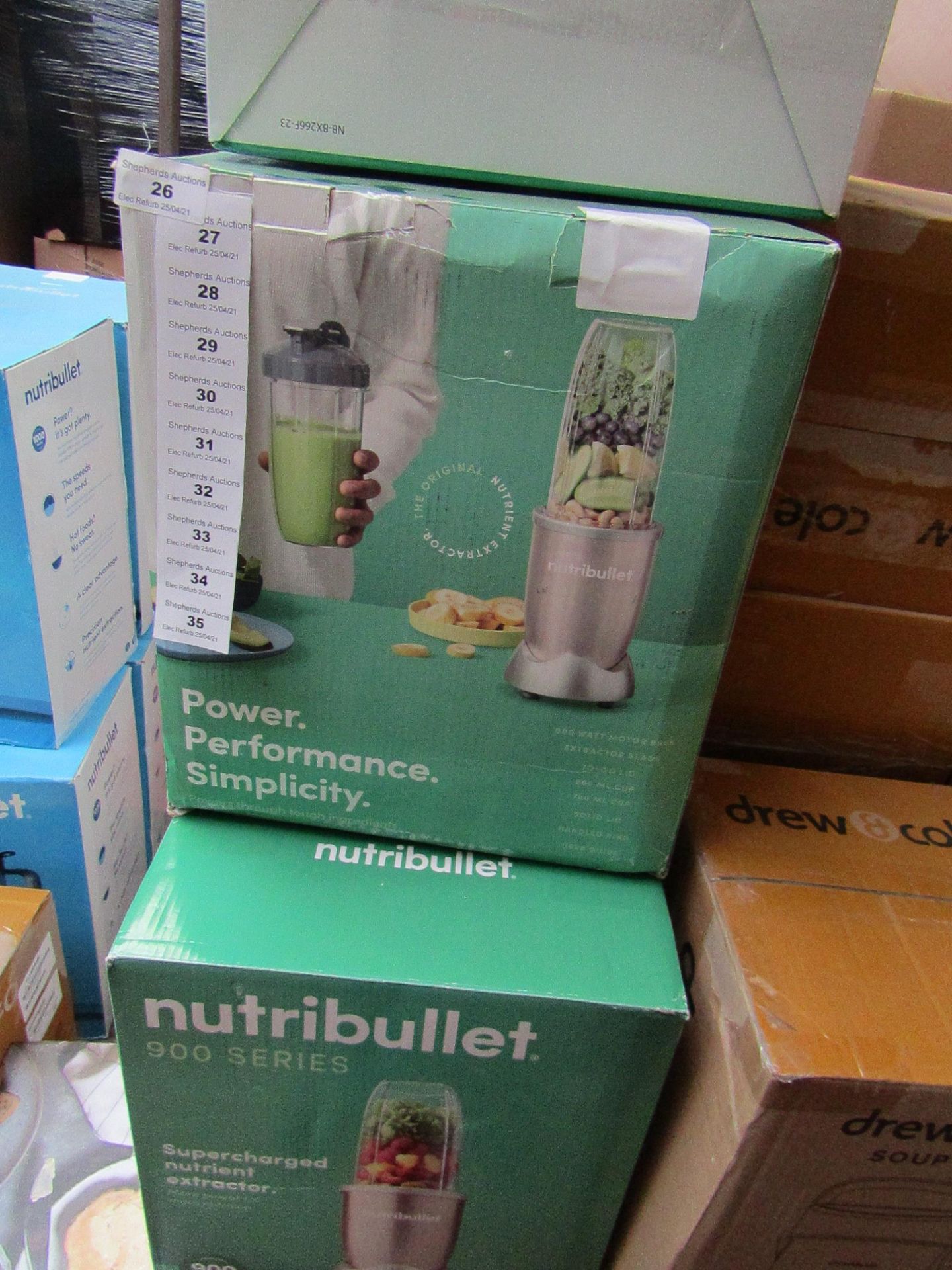 | 1X | NUTRI BULLET 900 SERIES | REFURBISHED AND BOXED | NO ONLINE RESALE ALLOWED | SKU - | RRP £