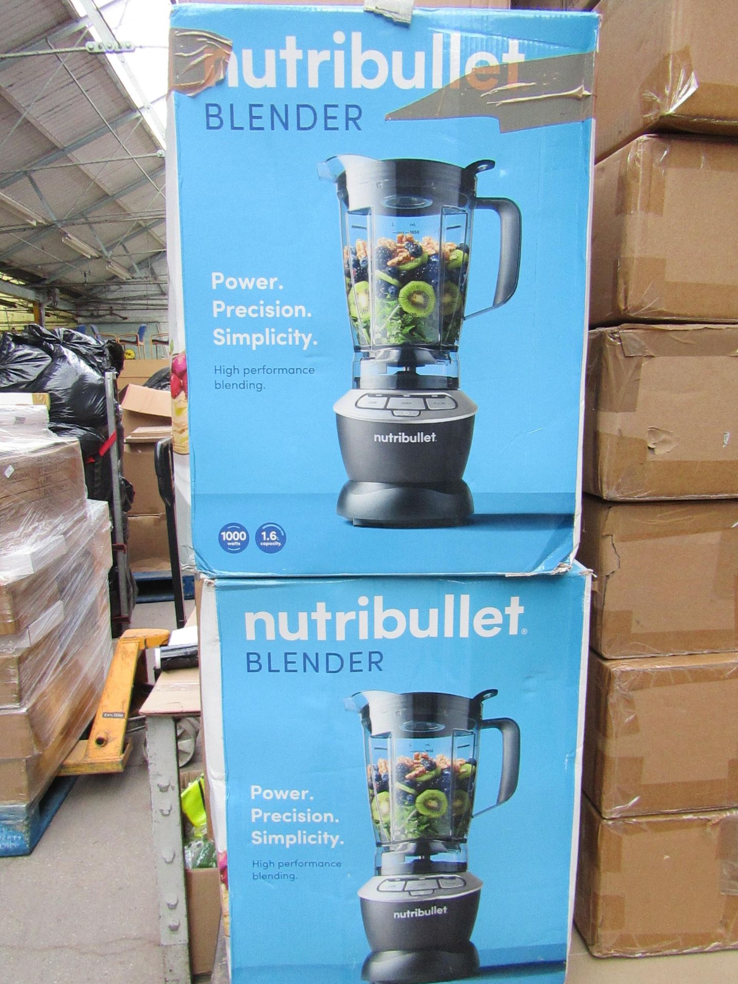 | 2X | NUTRI BULLET BLENDER, 1000W, 1.6L | UNCHECKED & BOXED | NO ONLINE RESALE | RRP CIRCA £99.99 |