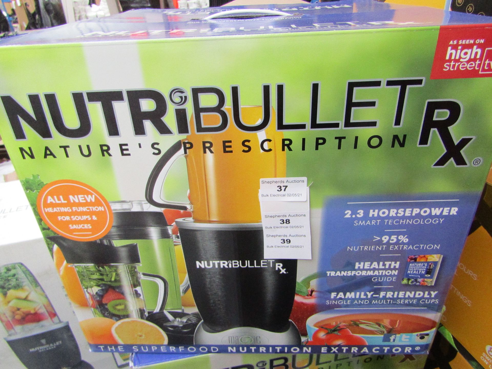 | 1X | NUTRI BULLET RX | UNCHECKED & BOXED | NO ONLINE RESALE | SKU - | RRP £129.99 |