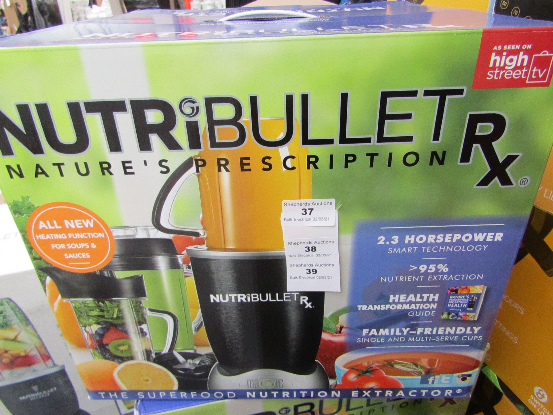 | 1X | NUTRI BULLET RX | UNCHECKED & BOXED | NO ONLINE RESALE | SKU - | RRP £129.99 |