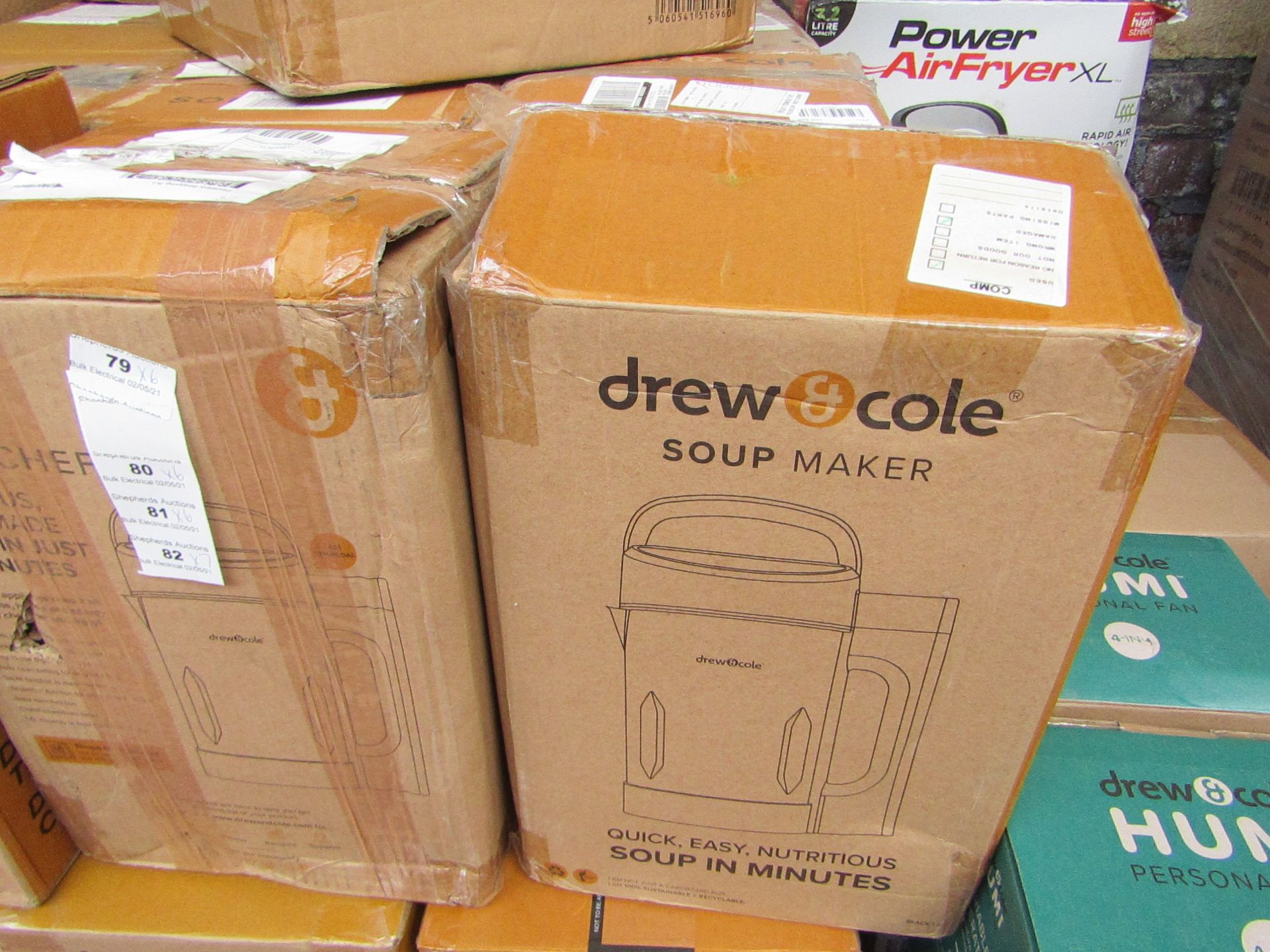 | 6X | DREW AND COLE SOUP CHEF | BOXED AND UNCHECKED | NO ONLINE RESALE | SKU C5060541516809 |