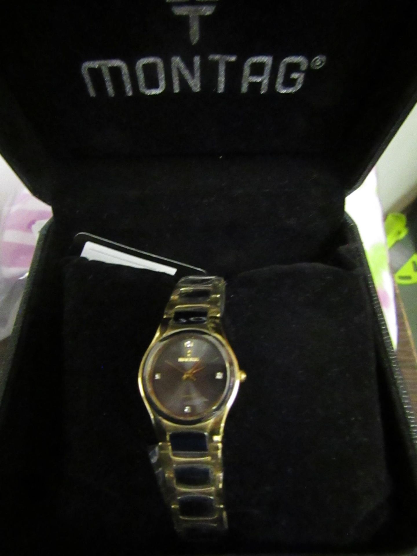 Montag Watch Ladies,Needs New Battery,Boxed