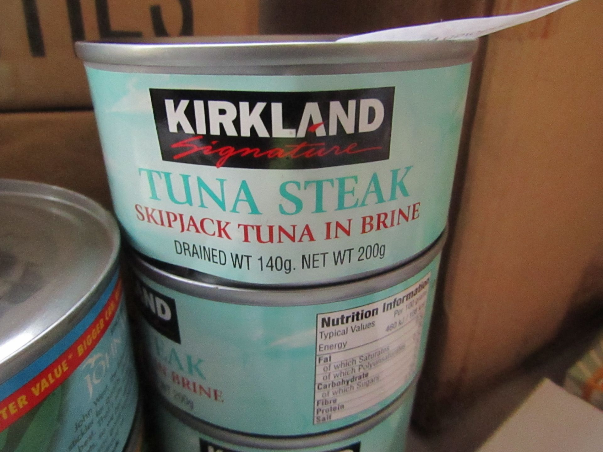 5x 110g Tins Of Kirkland - Tuna steaks In Brine - BB June 2023.