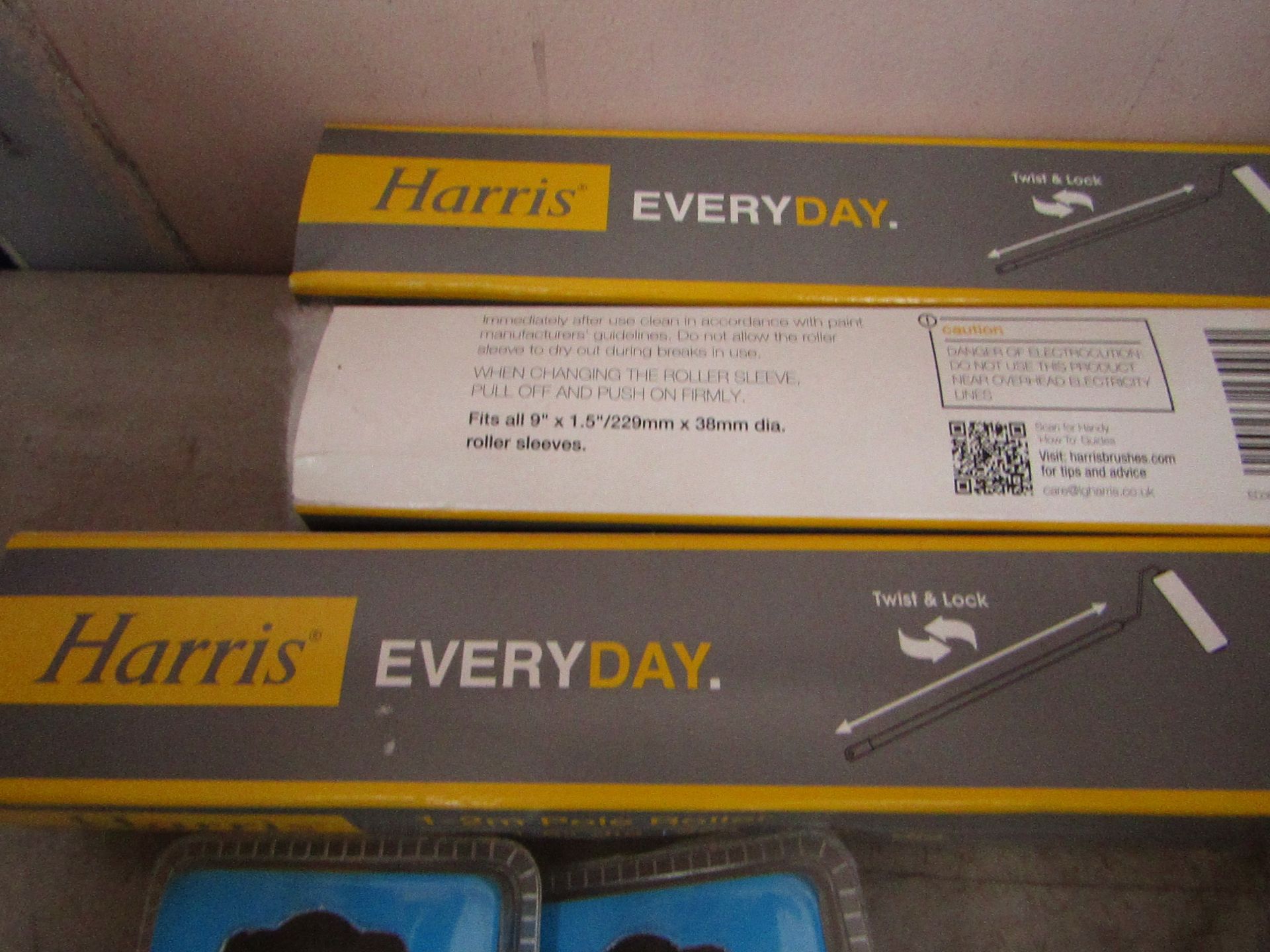 3x Harris - 1-2M Pole Roller (9" X 1.5" Dia) - New.