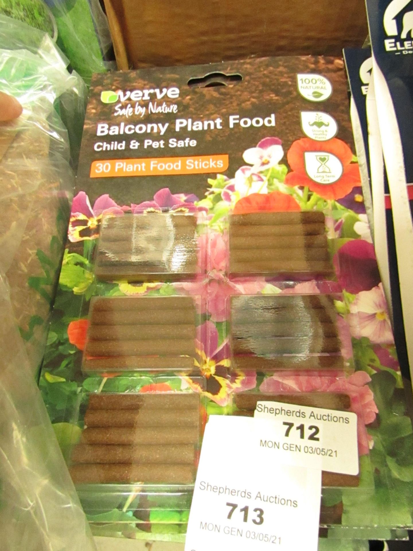 6x Verve - Balcony Plant Food (30 Plant Food Sticks Per Pack) - Unused & Packaged.
