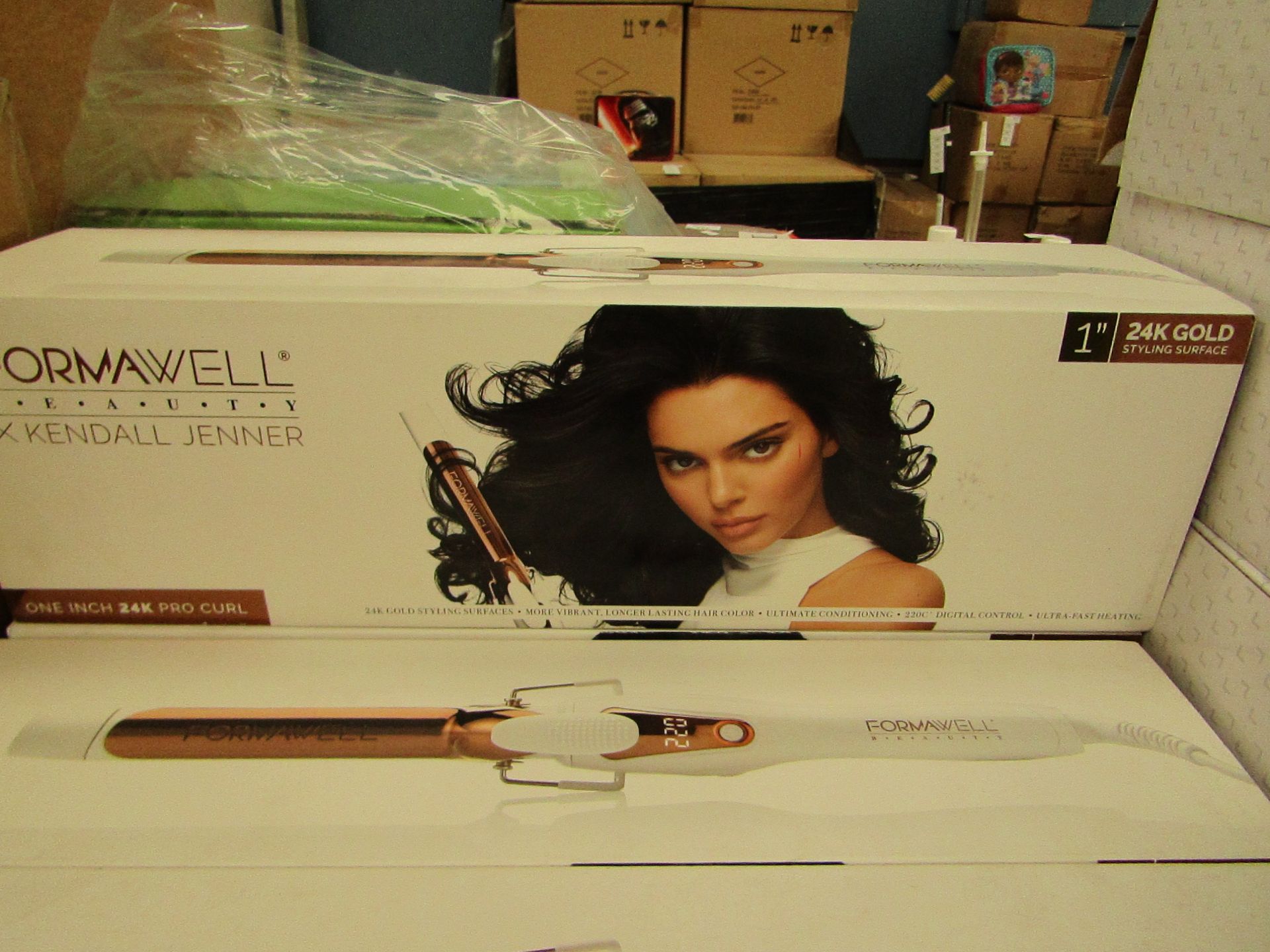 | 1x | FORMAWELL BEAUTY KENDAL JENNER ONE INCH 24K PRO CURLER | UNTESTED & BOXED | SKU 5060541518407