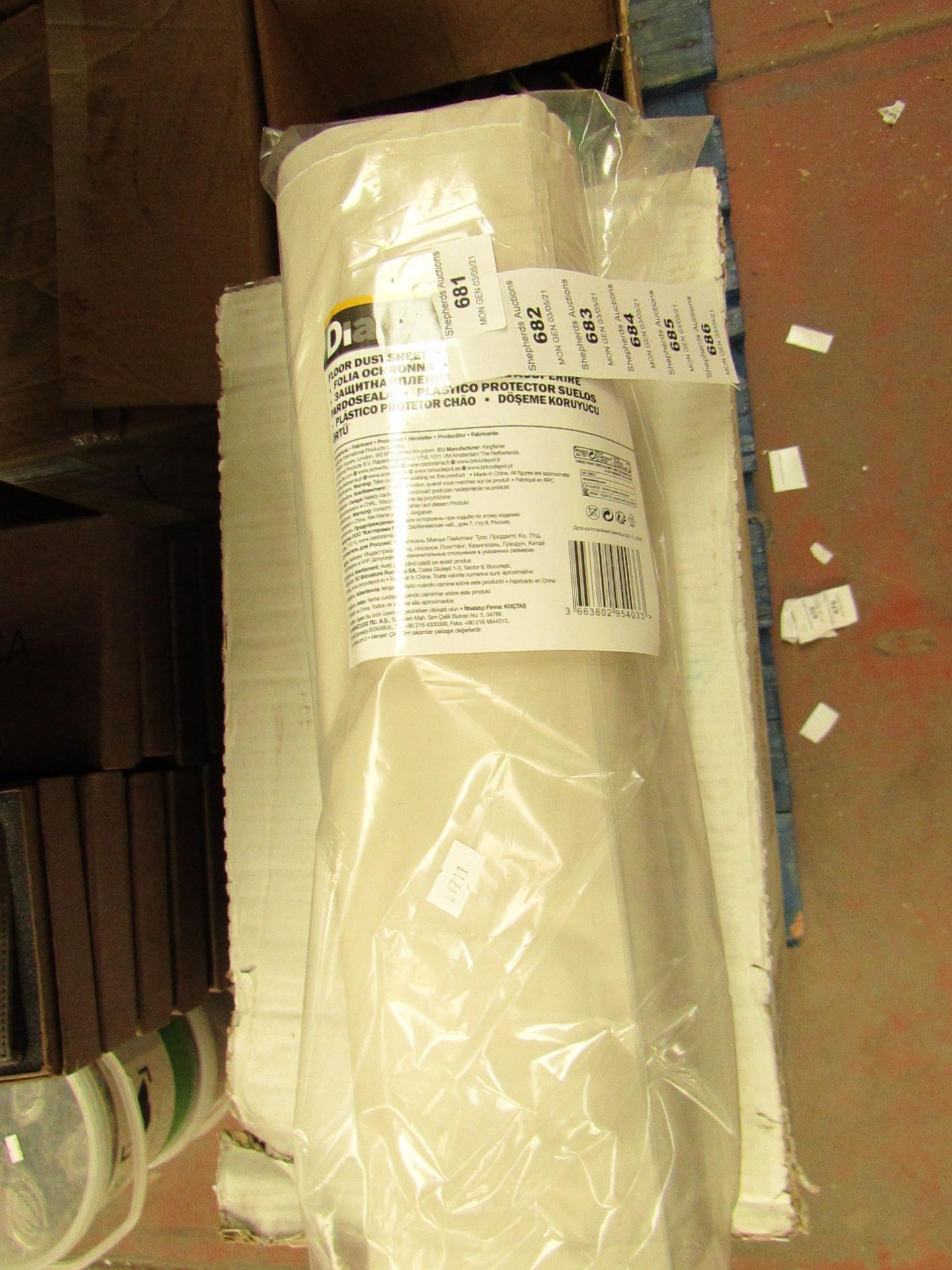 Diall - Floor Dust Sheet ( 3m x 15m ) - New & Packaged.