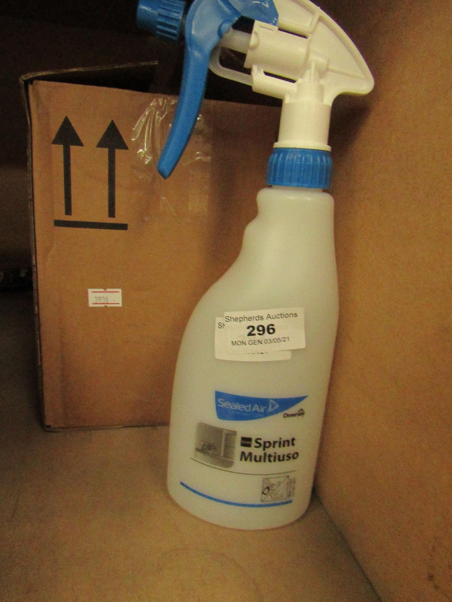 5x Sealed Air - Clear Sprays Bottles 600ml - Unused & Boxed.