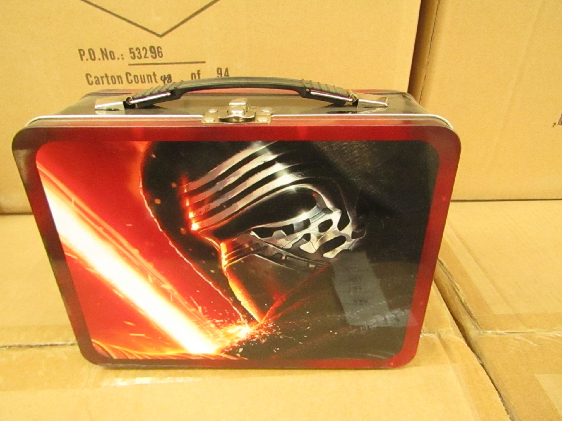 2x StarWars - The Force Awakens Large Lunch Tin - New & Packaged.