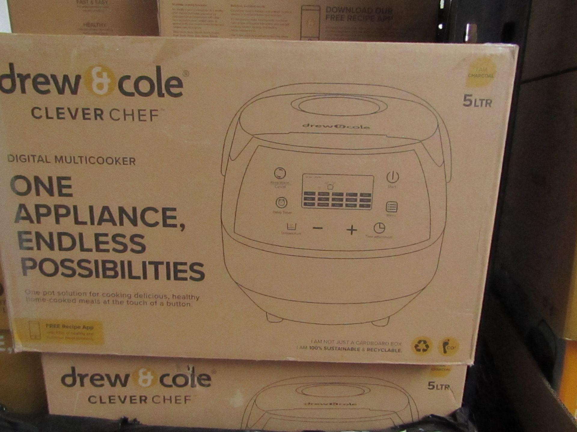 | 1X | DREW AND COLE CLEVER CHEF DIGITAL MULTI COOKER | REFURBISHED AND BOXED | NO ONLINE RESALE