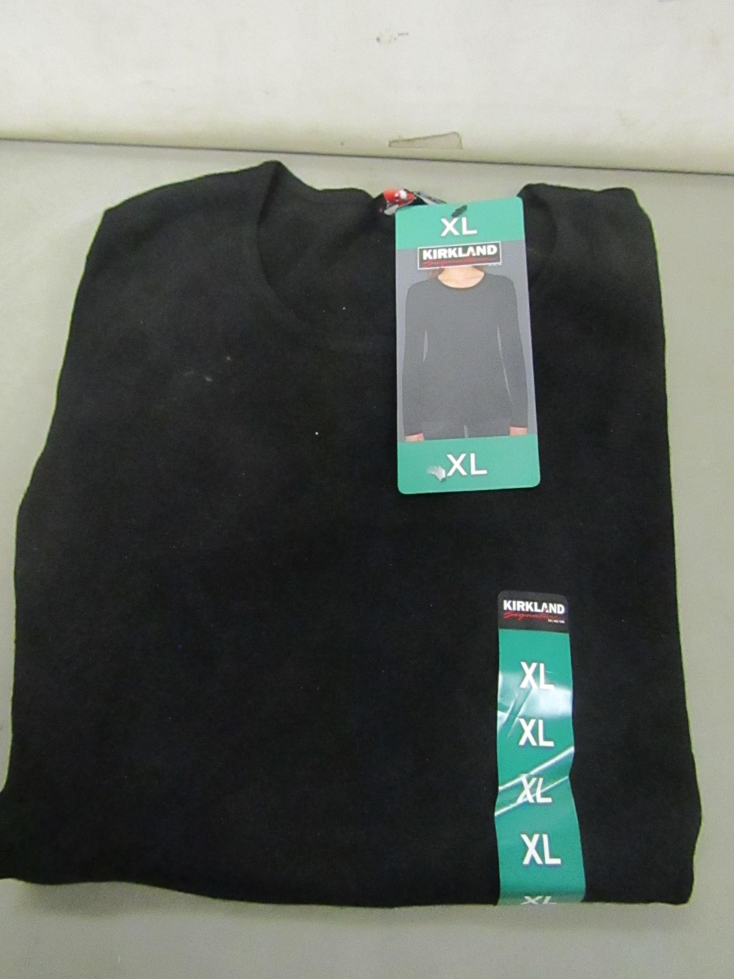 Kirkland Signature Ladies Crew Neck Sweater Black Size X/L New With Tags