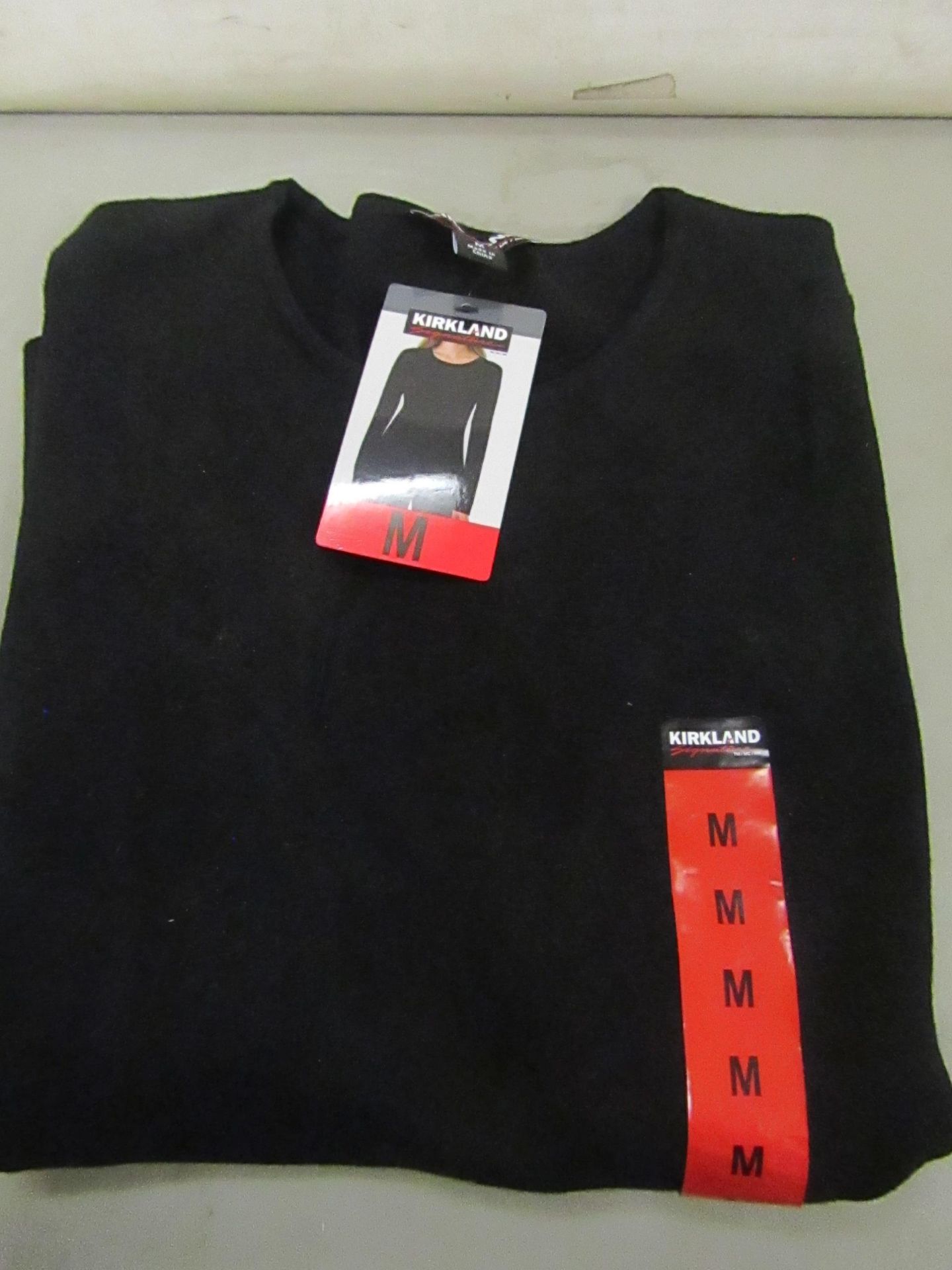 Kirkland Signature Ladies Crew Neck Sweater Black Size M New With Tags