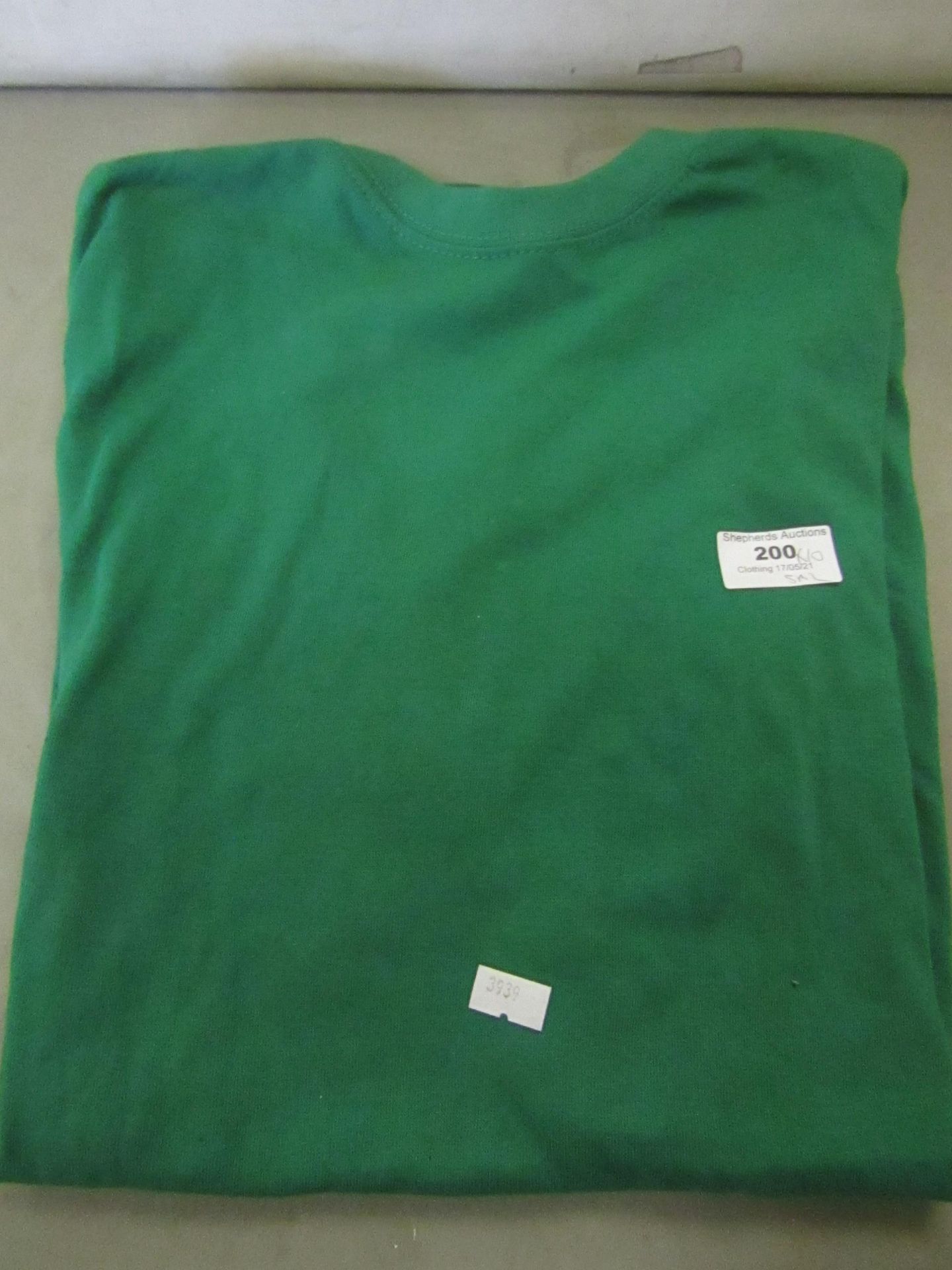 10 X Green Round Neck Short Sleeve T/Shirts Size S Look Unworn