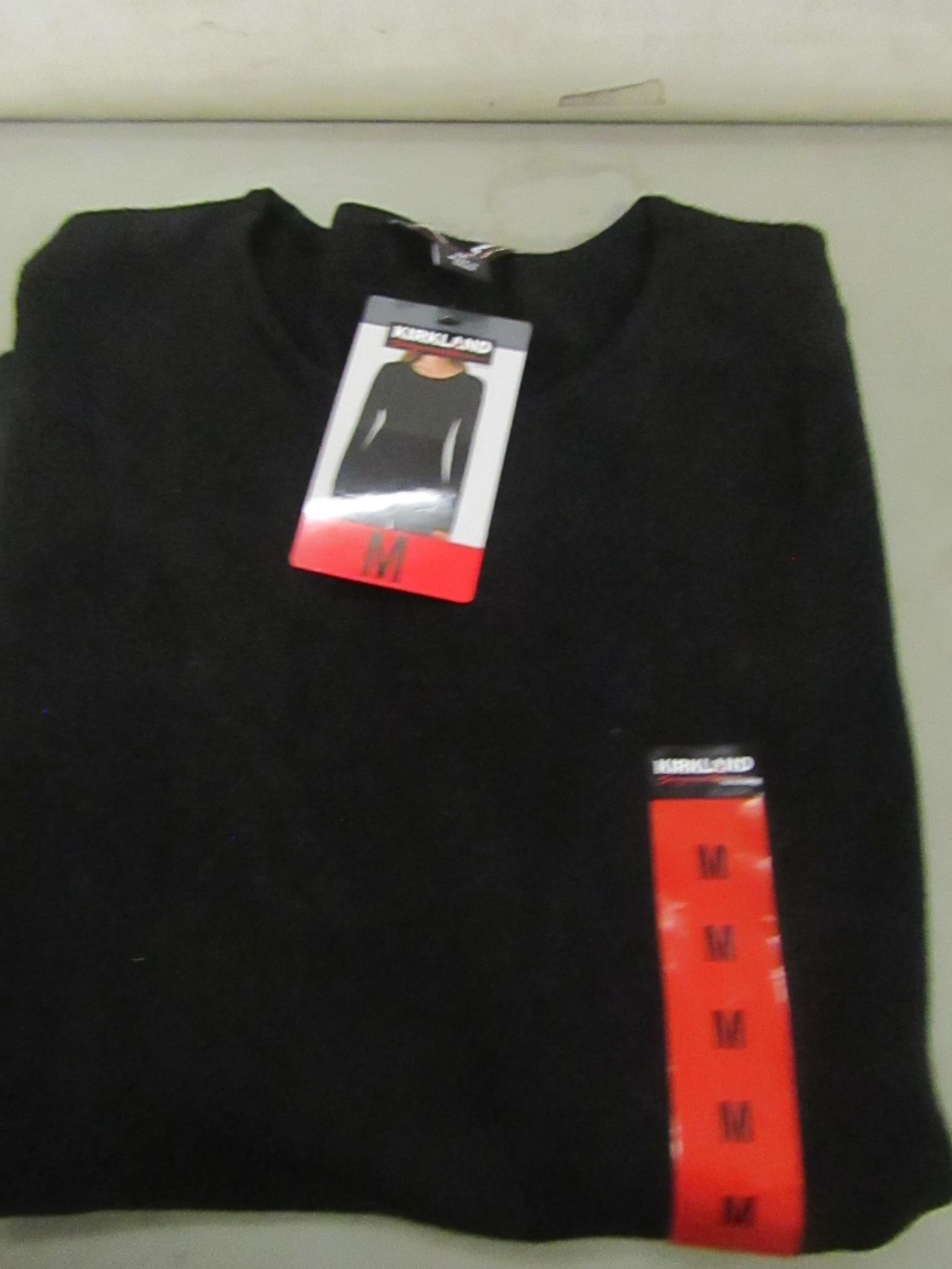 Kirkland Signature Ladies Crew Neck Sweater Black Size M New With Tags