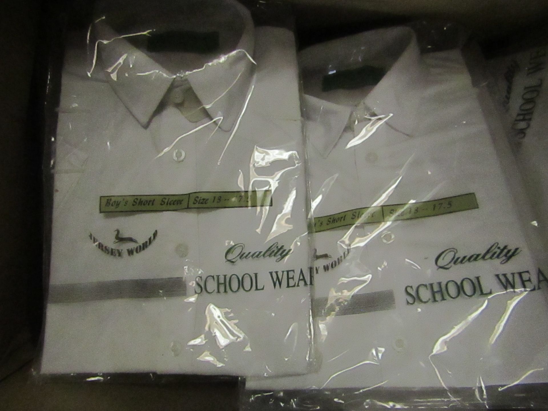 Approx 16 Boys School Shirts size 13.5 White New & Packaged