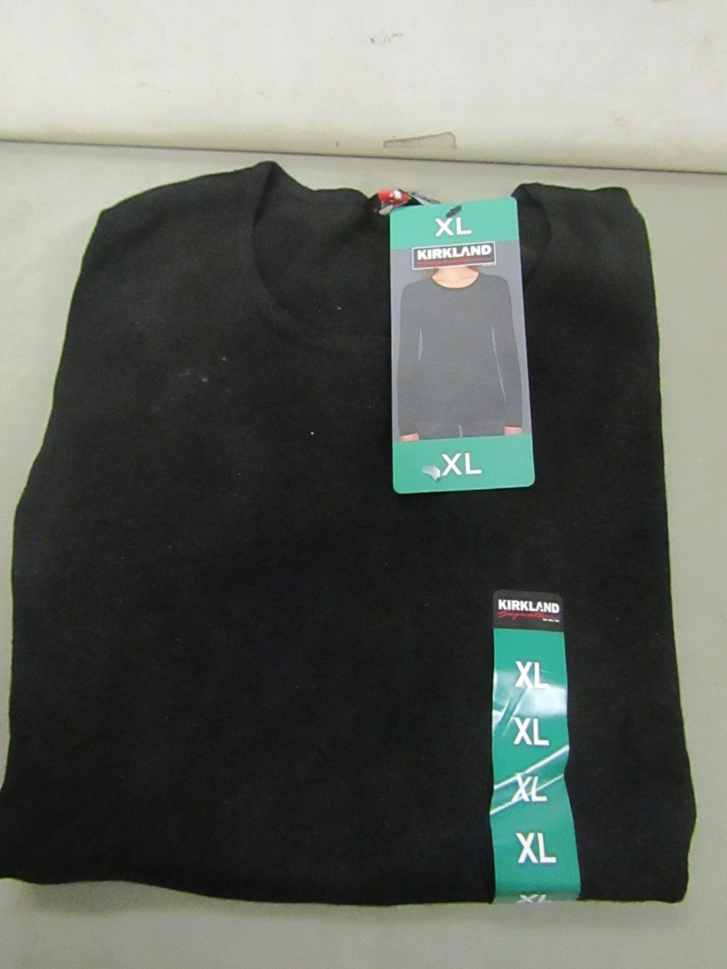 Kirkland Signature Ladies Crew Neck Sweater Black Size X/L New With Tags