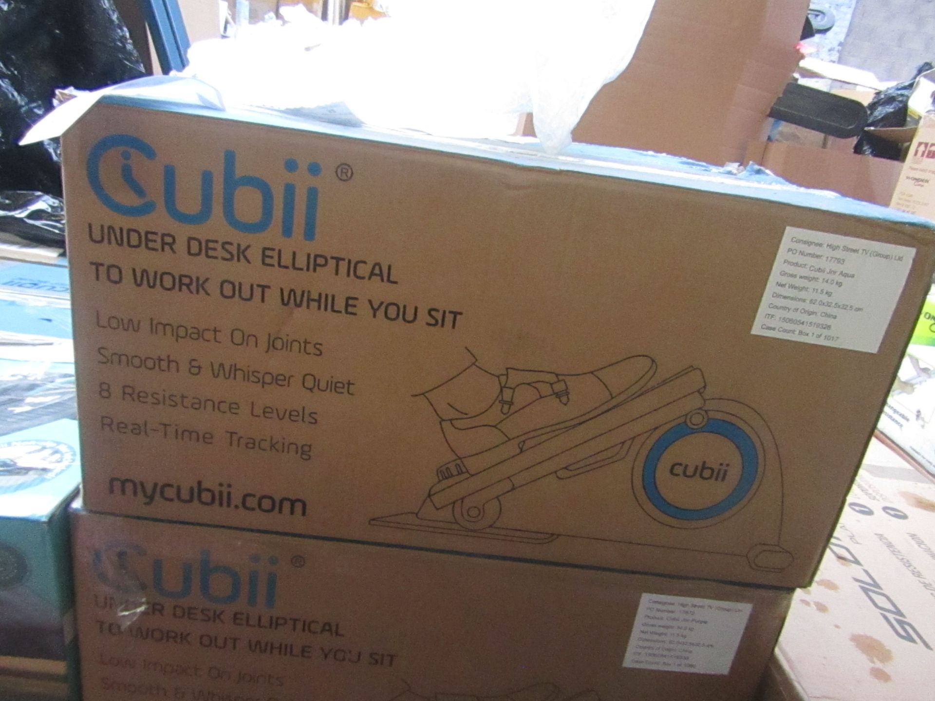 | 1X | CUBII UNDER DESK ELLIPTICAL WORKOUT | UNCHECKED AND BOXED | NO ONLINE RE-SALE | RRP œ179.99 |