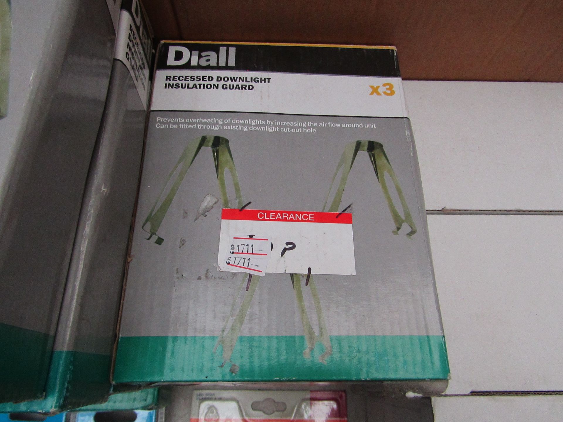 5x Diall - Recessed Downlight Insulation Guard ( Sets of 3 Per Box) - Unused & Boxed.