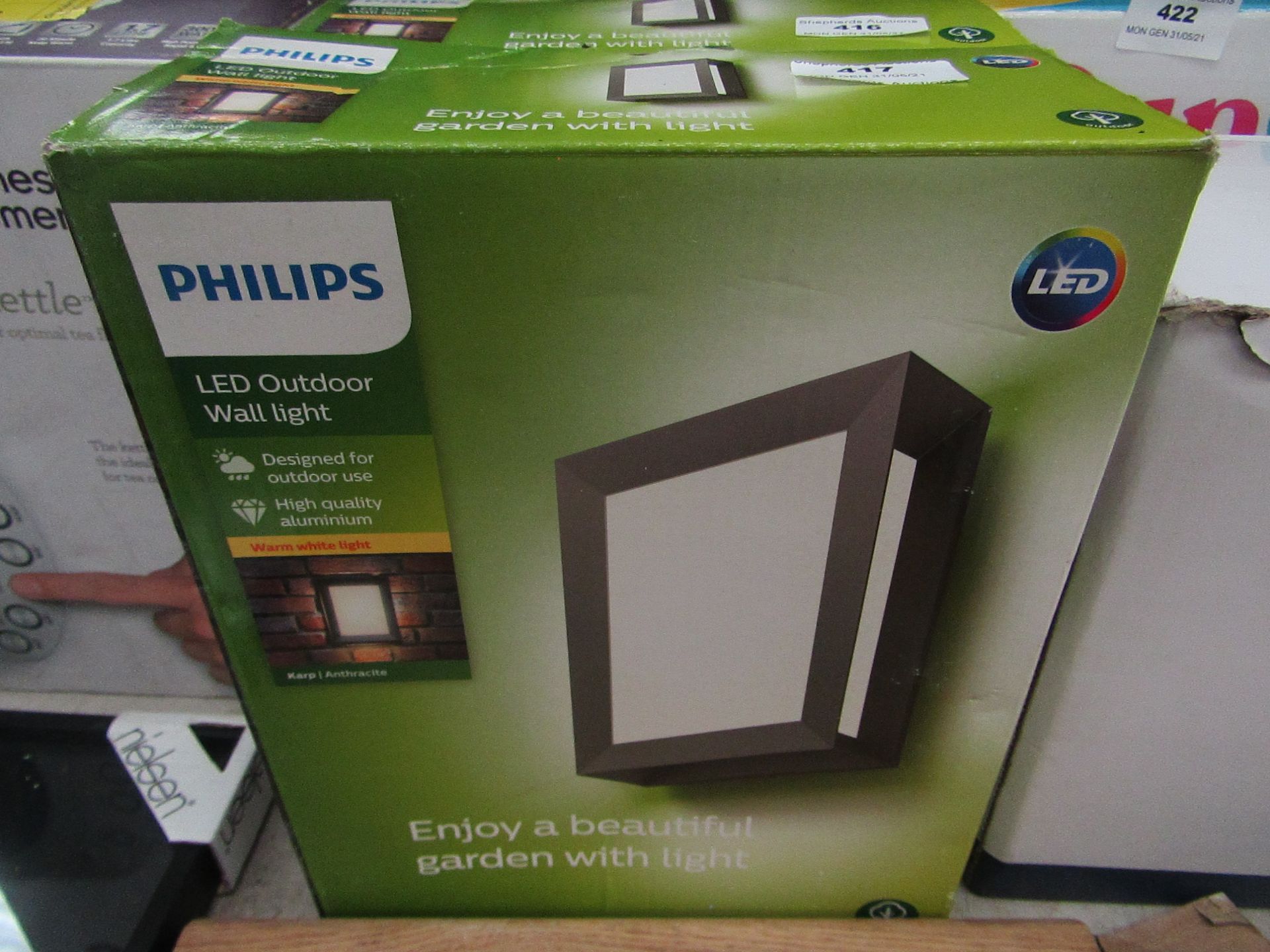 Philips - LED Outdoor Wall Light - Unchecked & Boxed.