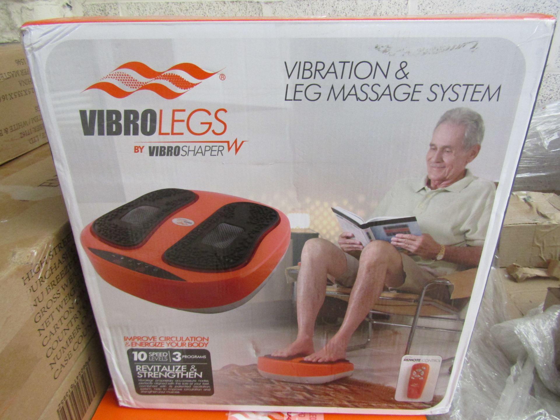 | 1x | VIBROLEGS VIBRATION & LEG MASSAGE SYSTEM | UNCHECKED & BOXED | NO ONLINE RESAIL | SKU