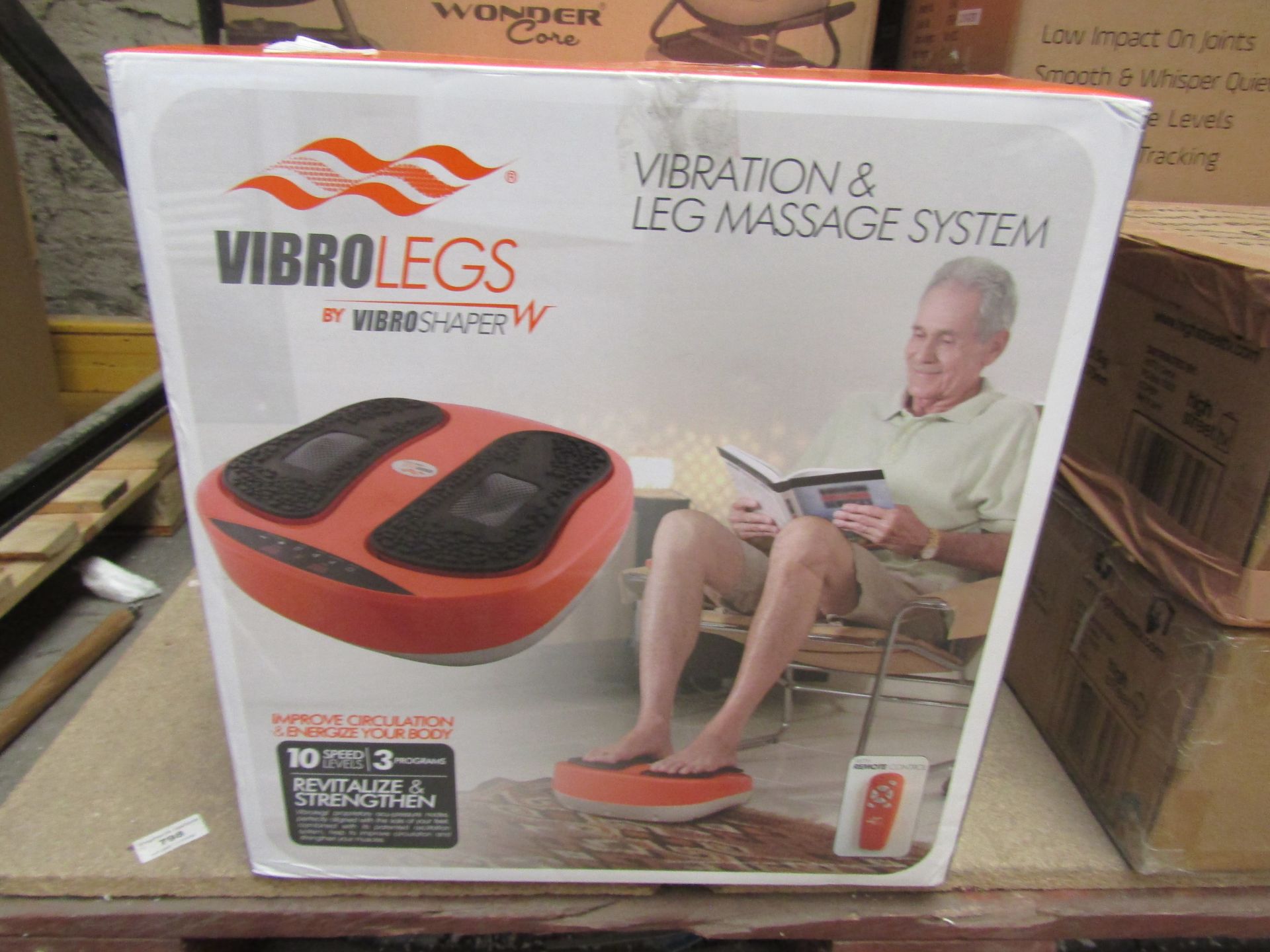 | 1x | VIBROLEGS VIBRATION & LEG MASSAGE SYSTEM | UNCHECKED & BOXED | NO ONLINE RESAIL | SKU