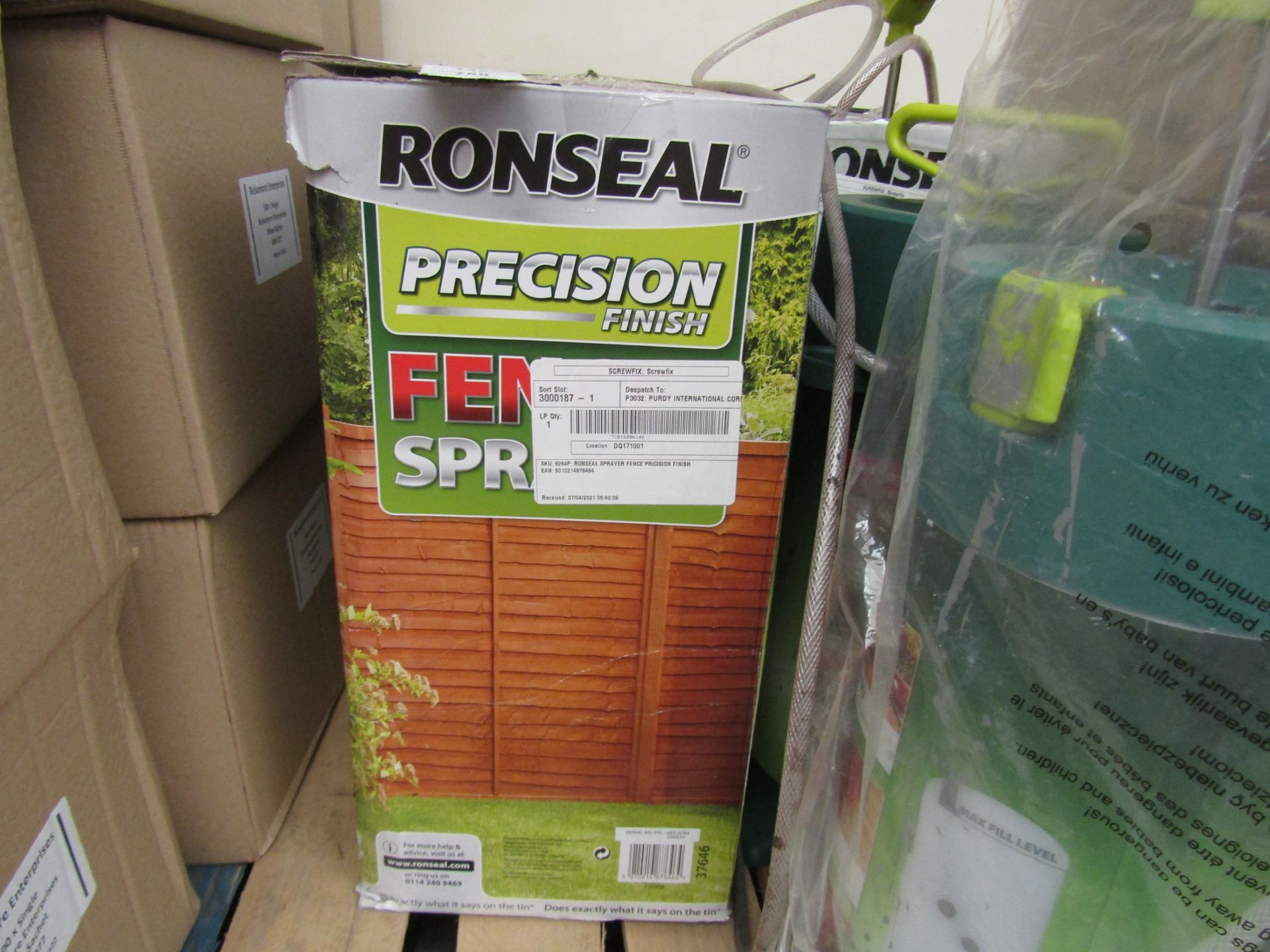 1x Ronseal - Precision Fence Sprayer - Unchecked & Boxed.