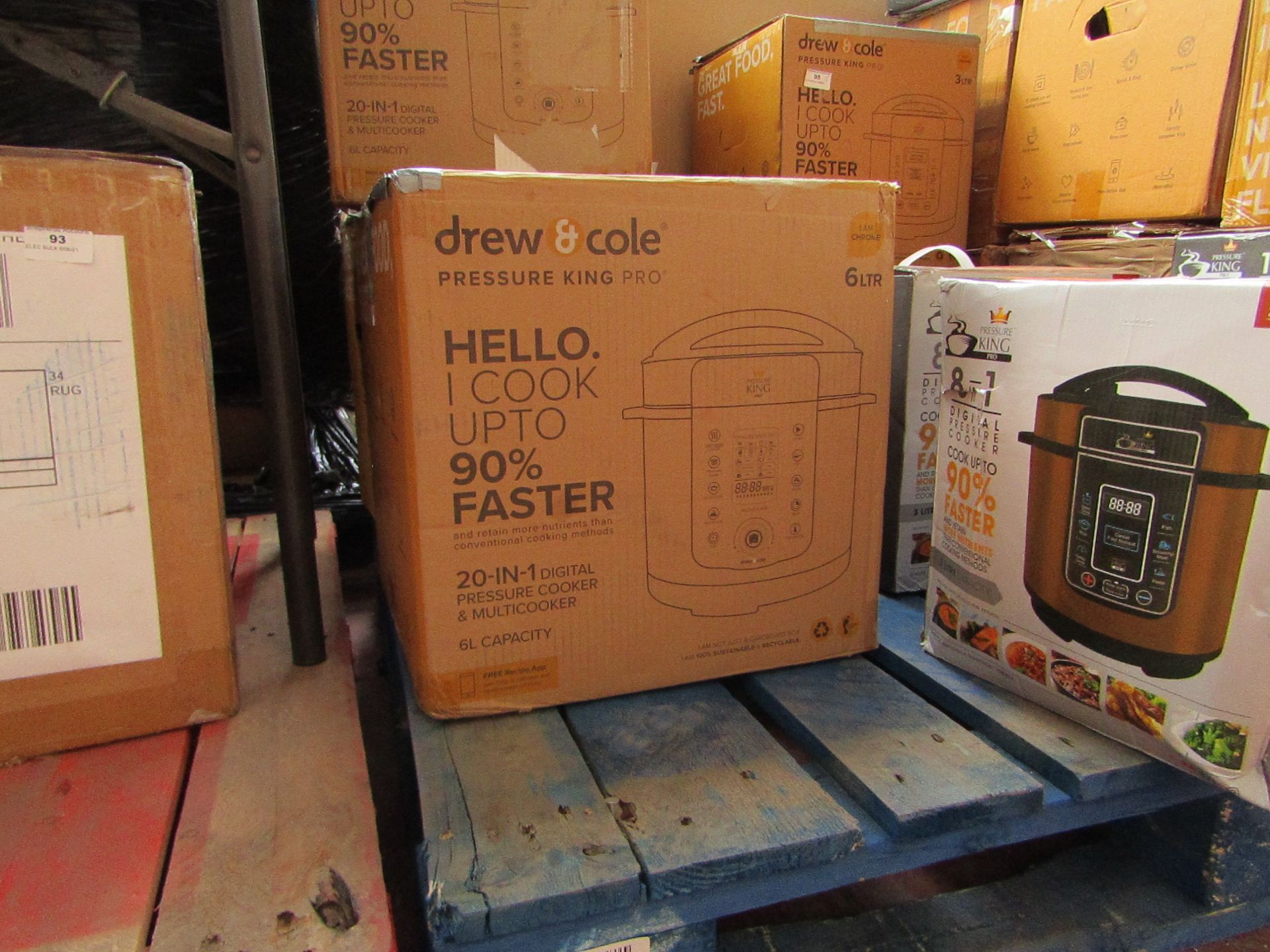 | 3X DREW AND COLE 20 IN 1 6L PRESSURE KING PRO | UNCHECKED AND BOXED | NO ONLINE RESALE | RRP £99.