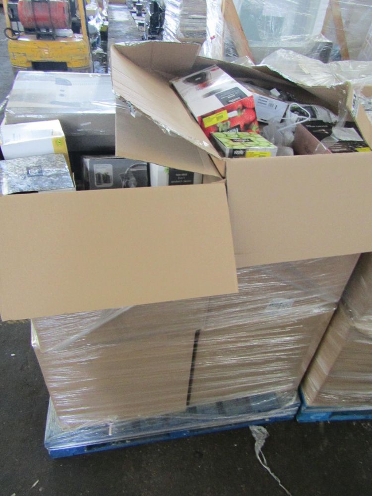 Pallets of Small Domestic Appliance raw returns from a Large High Street retailer