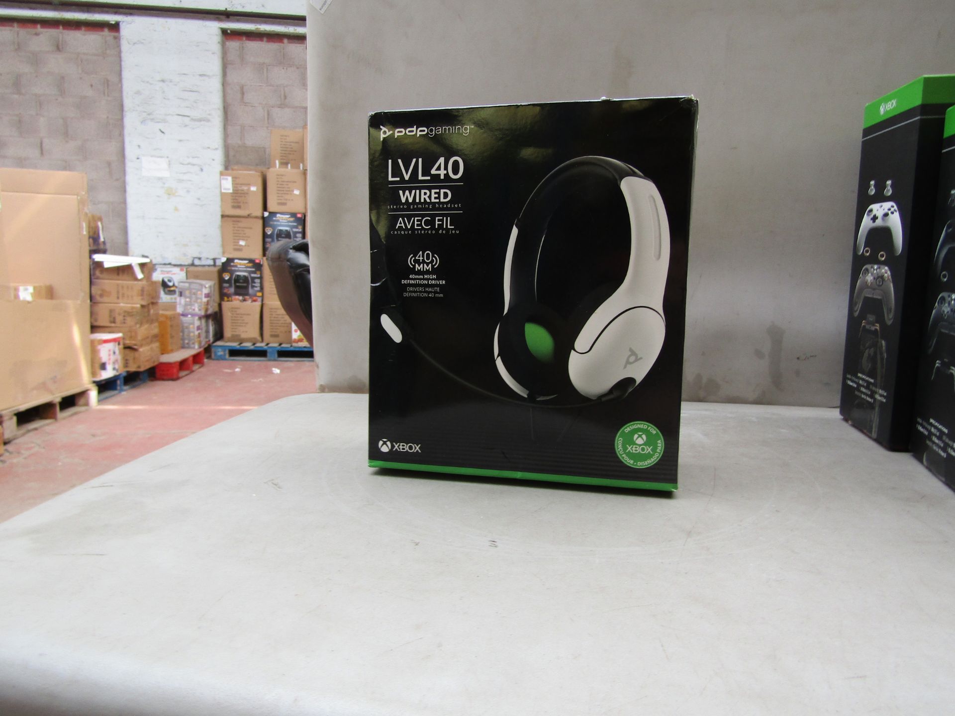 PDP Gaming - LVL40 Wired Stereo Gaming Headset - (Suitable for Xbox One) - Untested & Boxed.