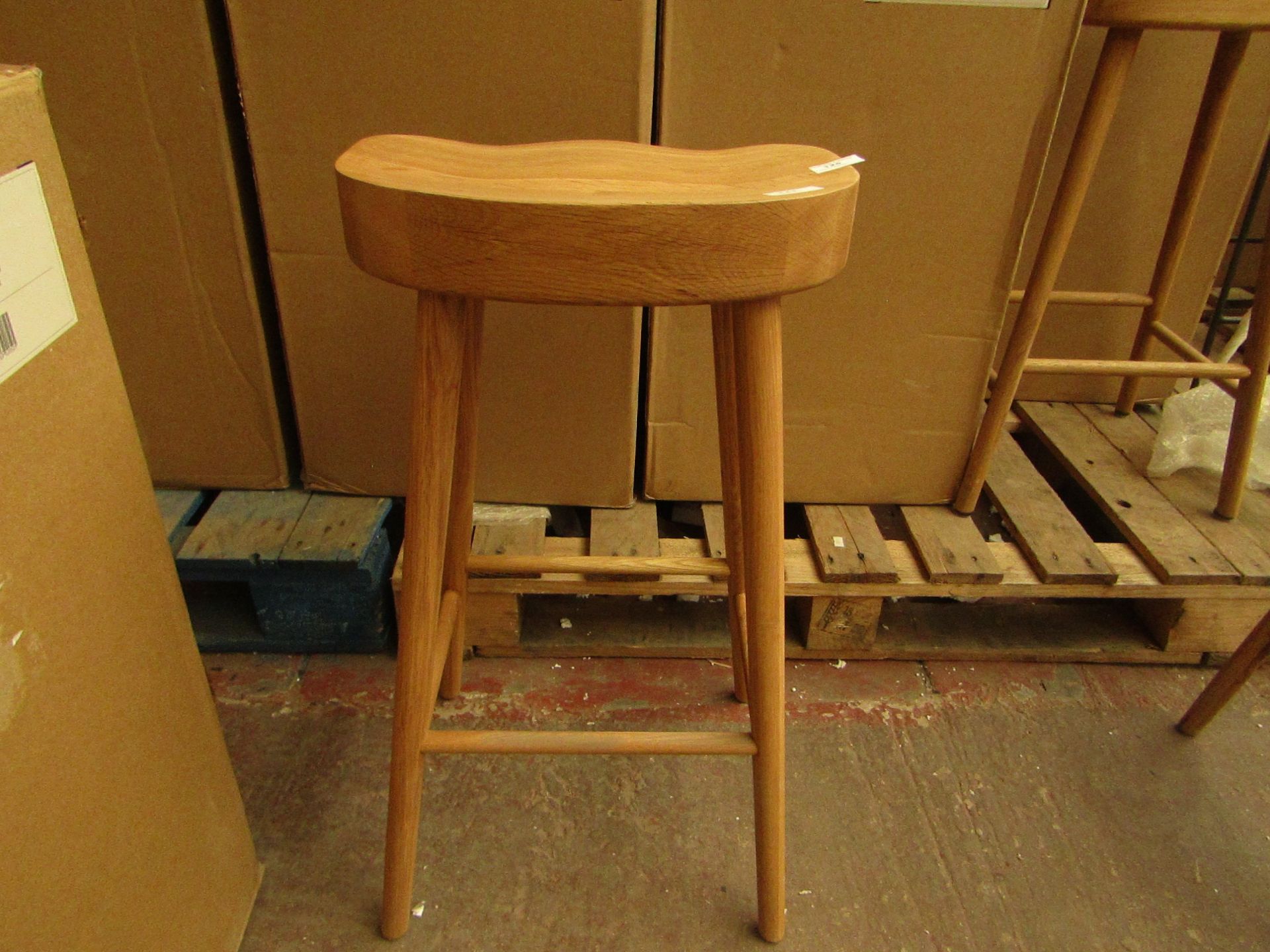 | 1X | COX & COX WEATHERED OAK COUNTER STOOL | NO VISIBLE DAMGE & BOXED | RRP £225 |