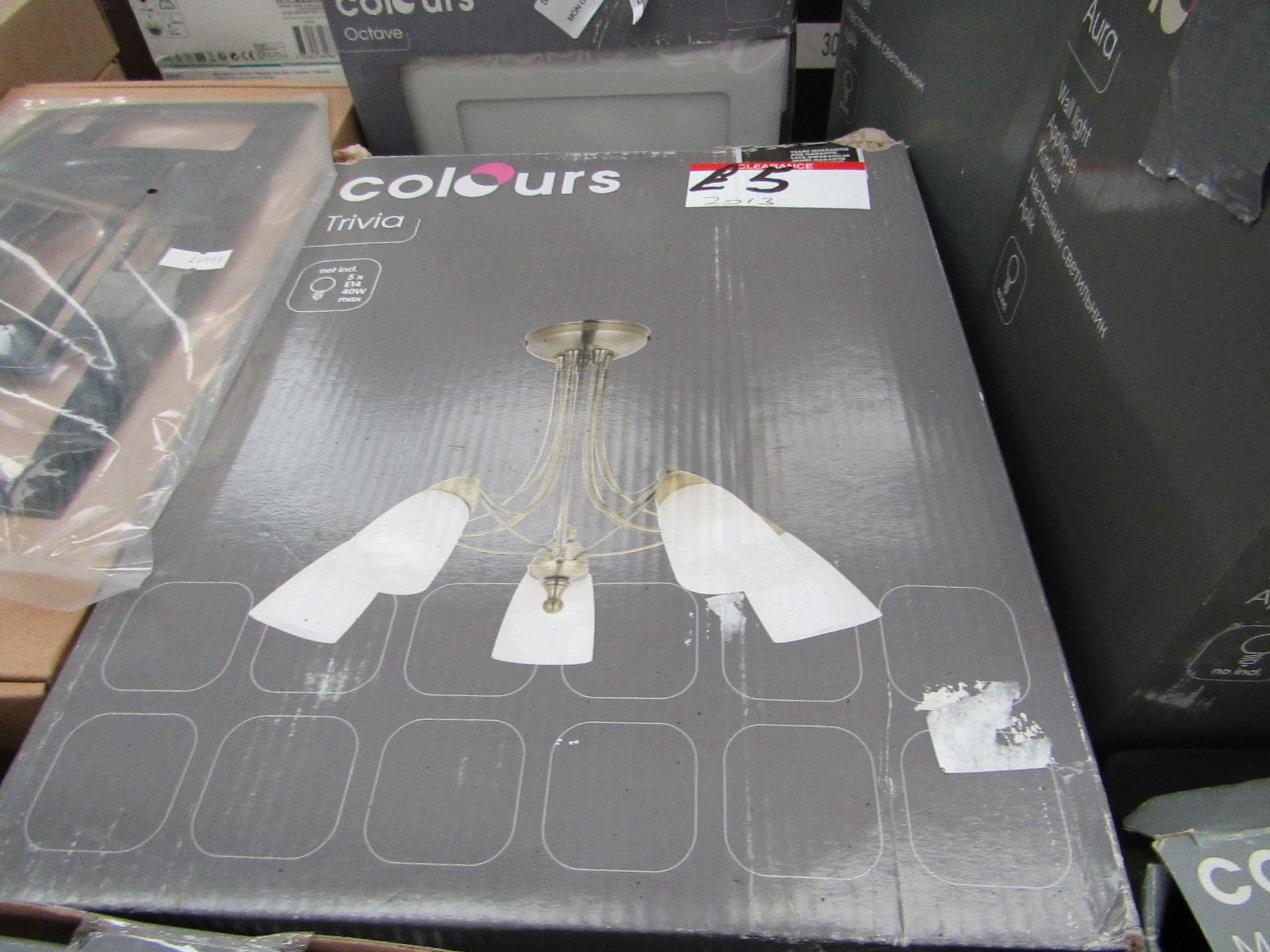 Colours - Trivia 5 Way Spotlight Plate - Unchecked & Boxed.