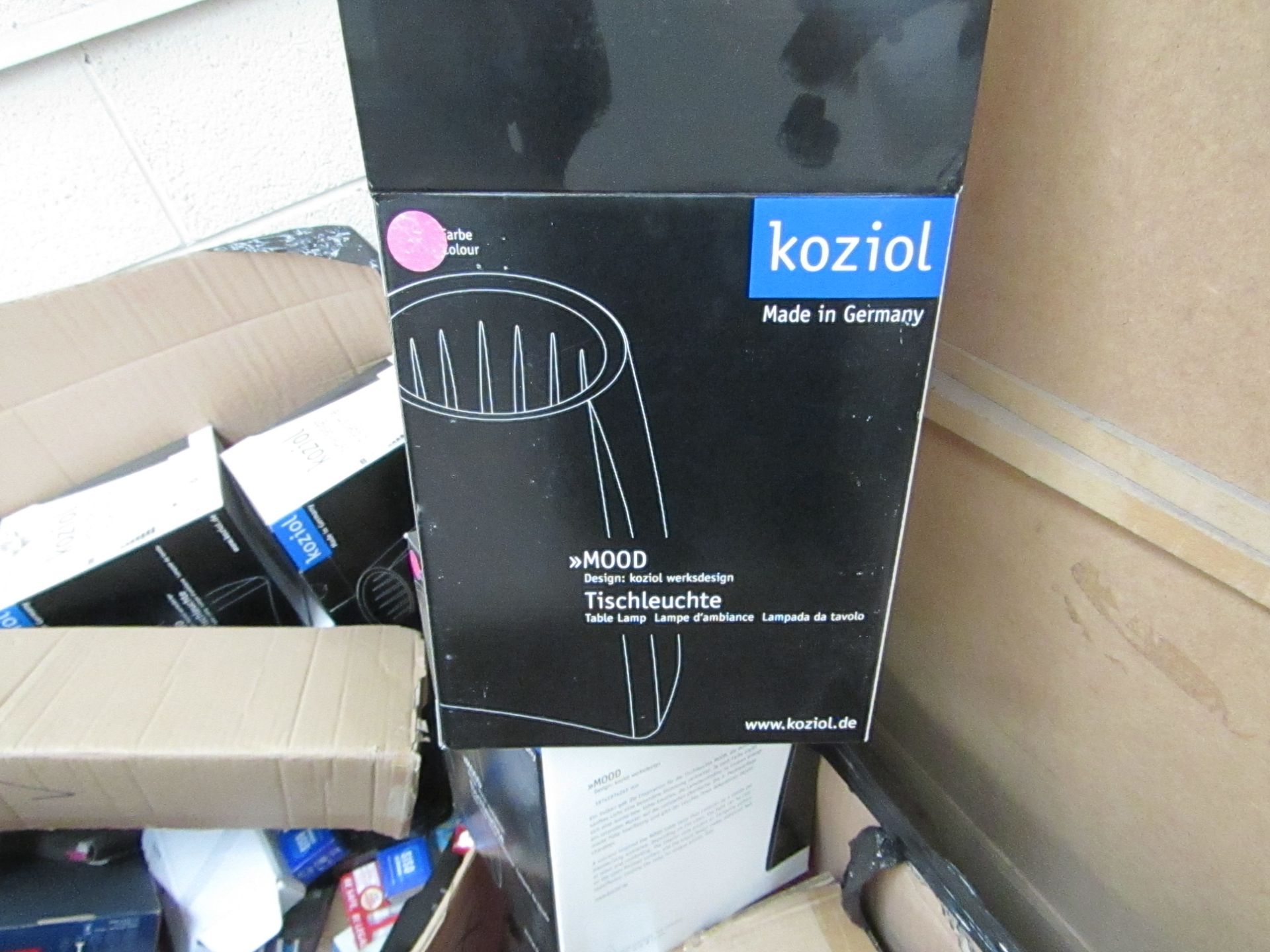 Koziol Mood table lamp, new and boxed.