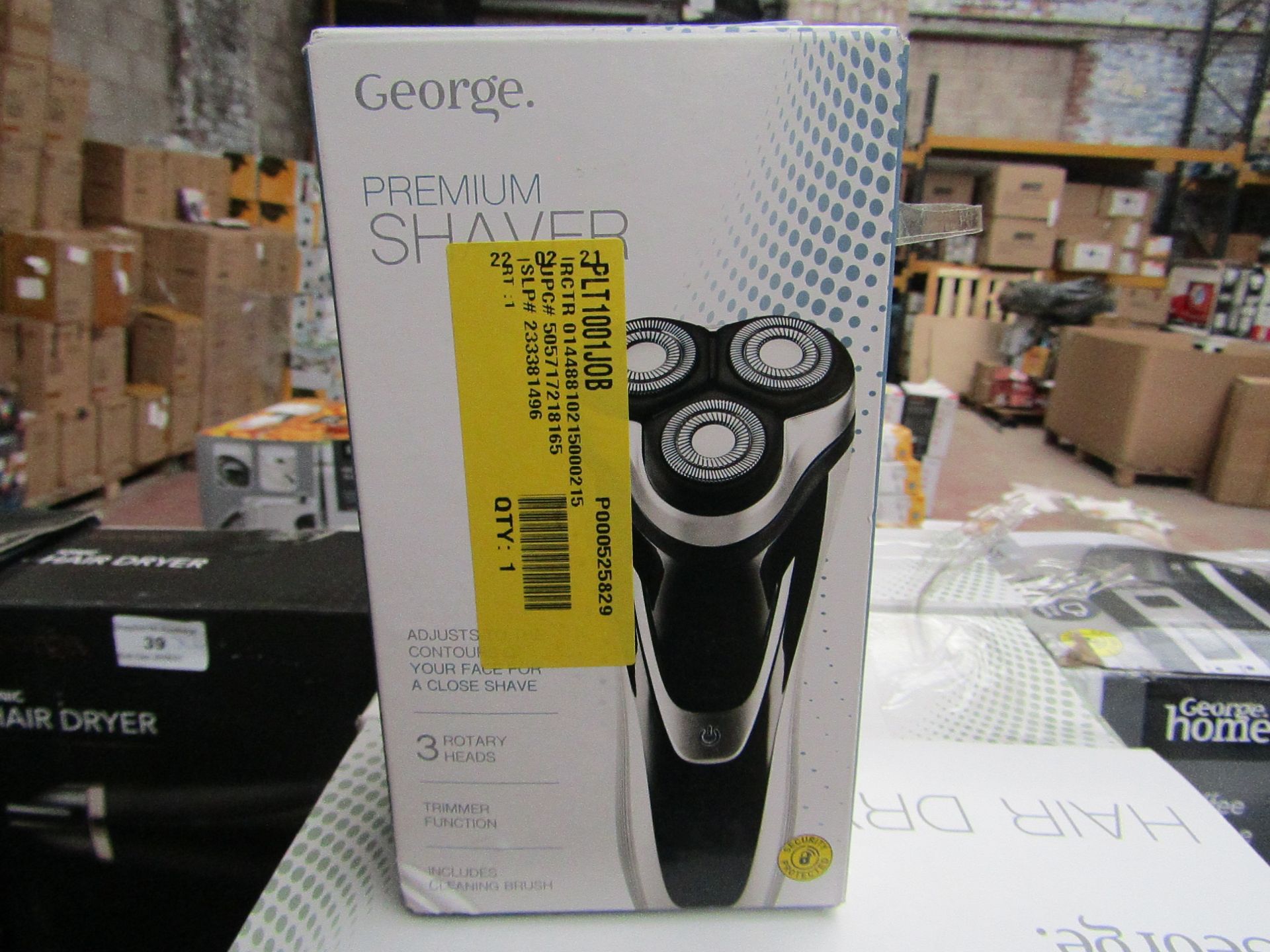 | 2X | PREMIUM SHAVER, 3 ROTARY HEADS | UNCHECKED & BOXED | NO ONLINE RESALE | SKU C057172361748 |