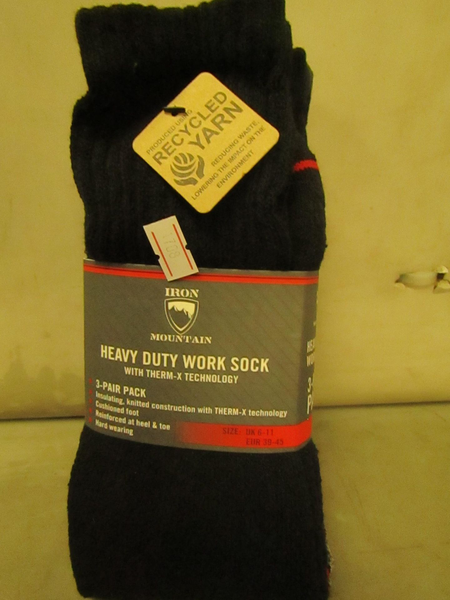 12 X Pairs of Heavy Duty Work Socks Size 6-11 New & Packaged