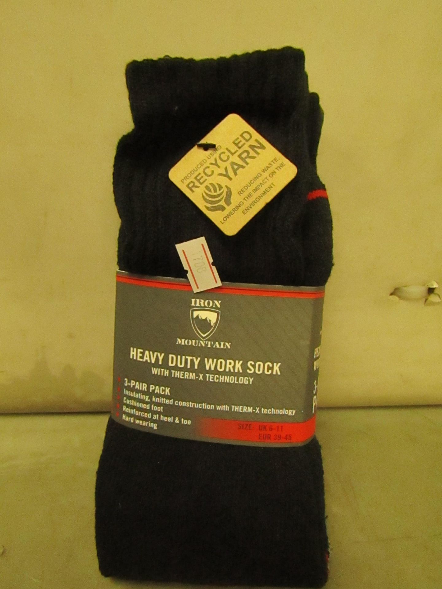 12 X Pairs of Heavy Duty Work Socks Size 6-11 New & Packaged