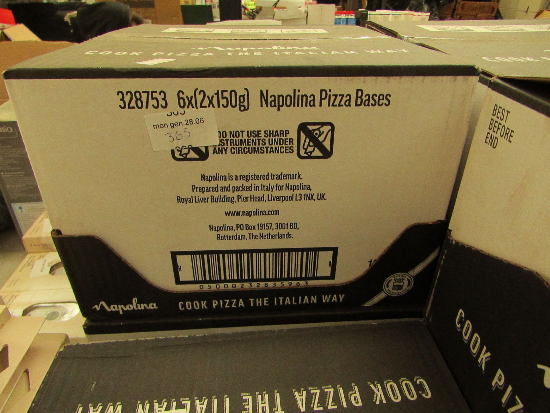 6x Napolina - Italian Pizza Bases ( 6x (2x150g) - BBD 30/04/21 - Unused & Boxed.